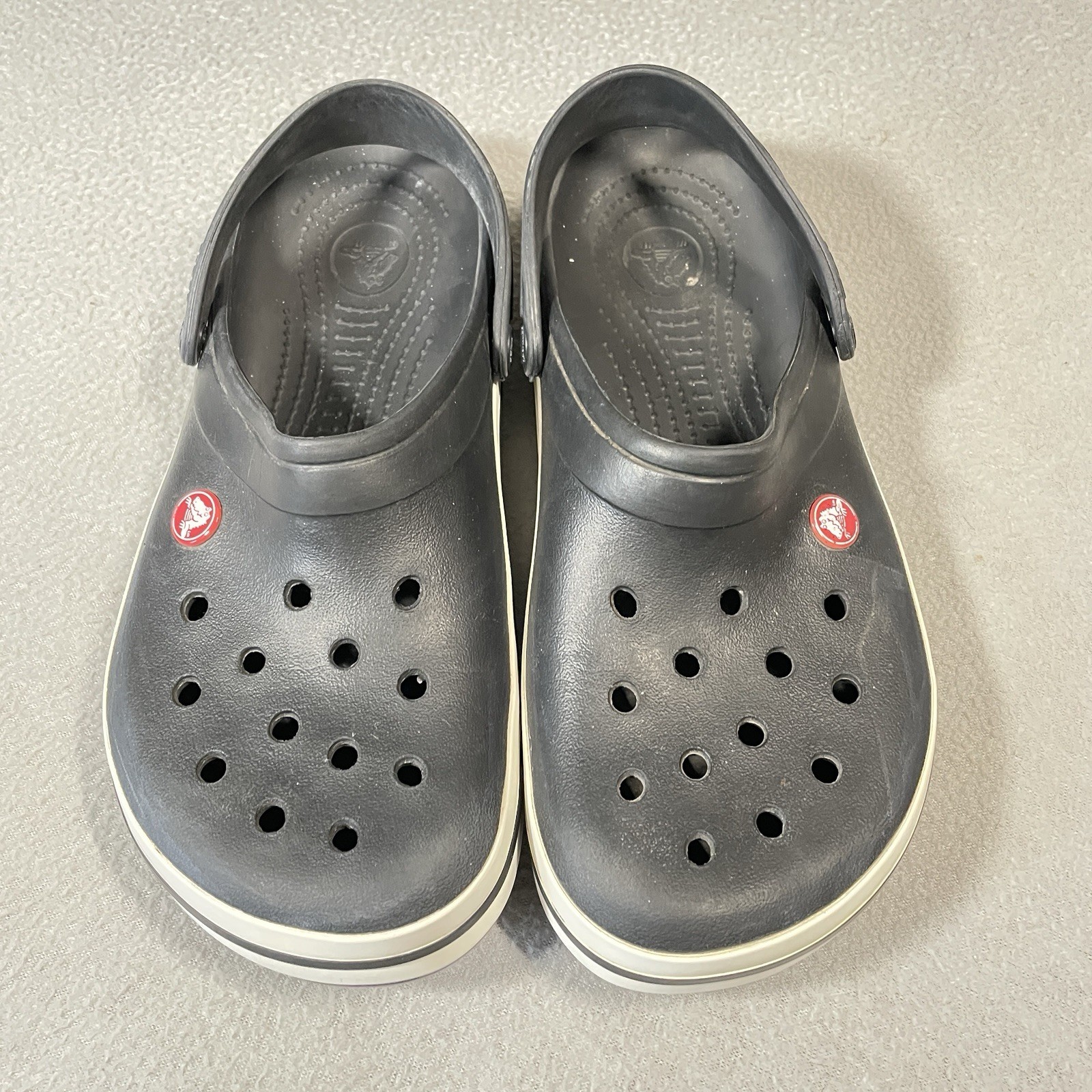 Crocs Size 9M 11W Sandals Crocband Clog Black Shoes Beach Outdoor Unisex
