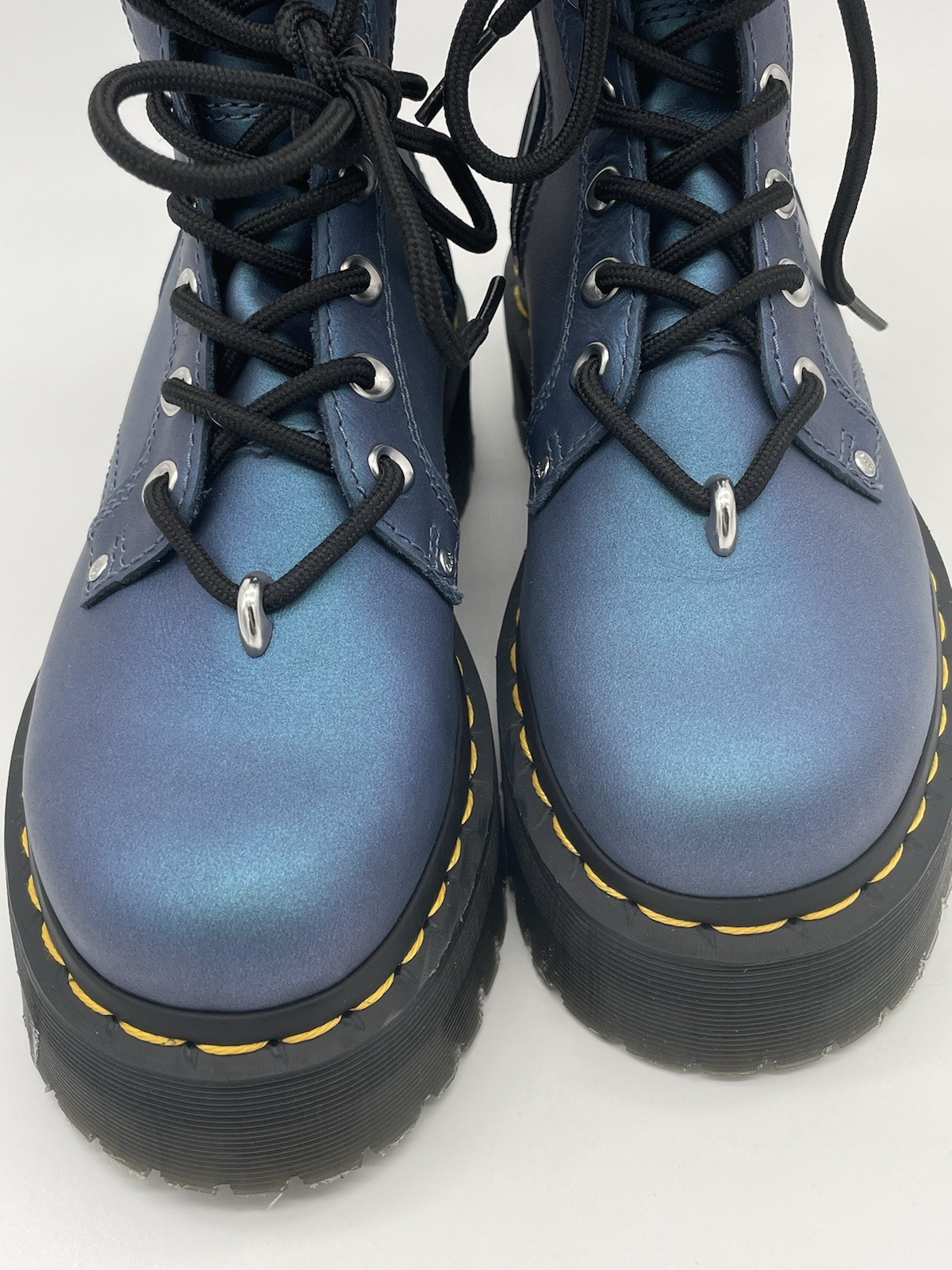 Dr Doc Martens Boots Jadon II HDW Deep Blue Lace Up Combat EU36 US Women’s 5 New