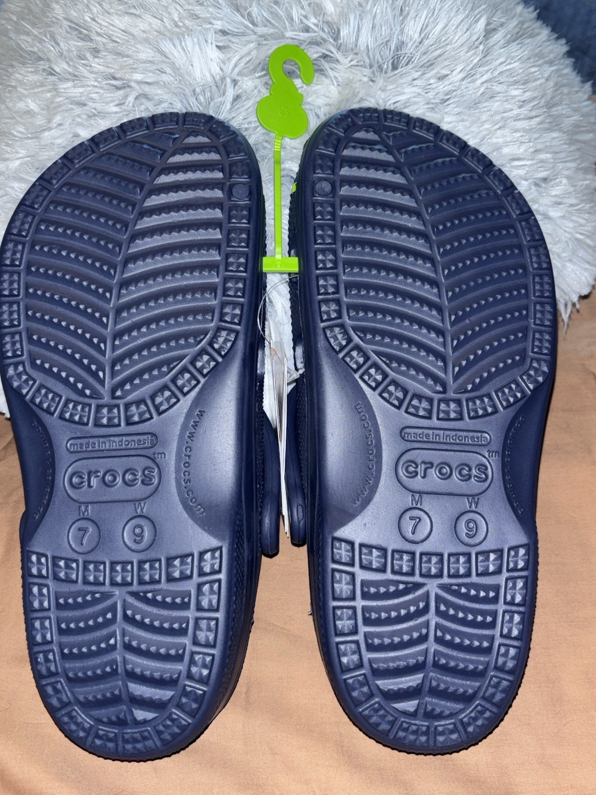 Crocs Baya Navy Comfort Clogs US Mens Size 7 W size 9 Unisex Adults 10126-410