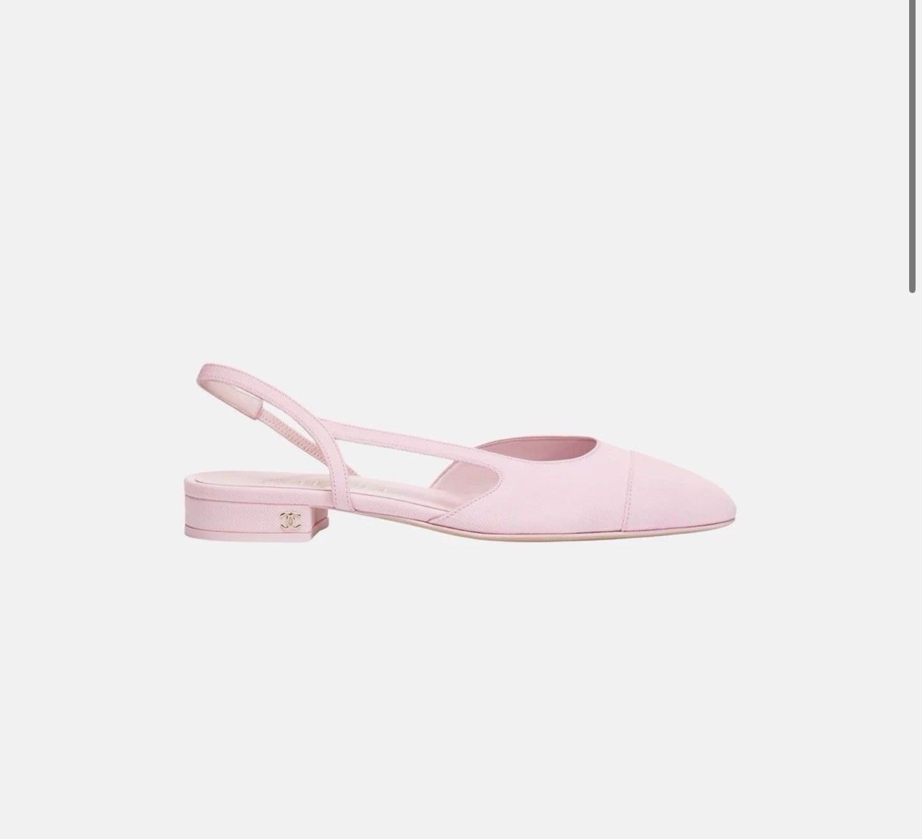 BNIB NEW Chanel 26S Pink Denim Sling Back Flats 38 – Celebrity Must Have