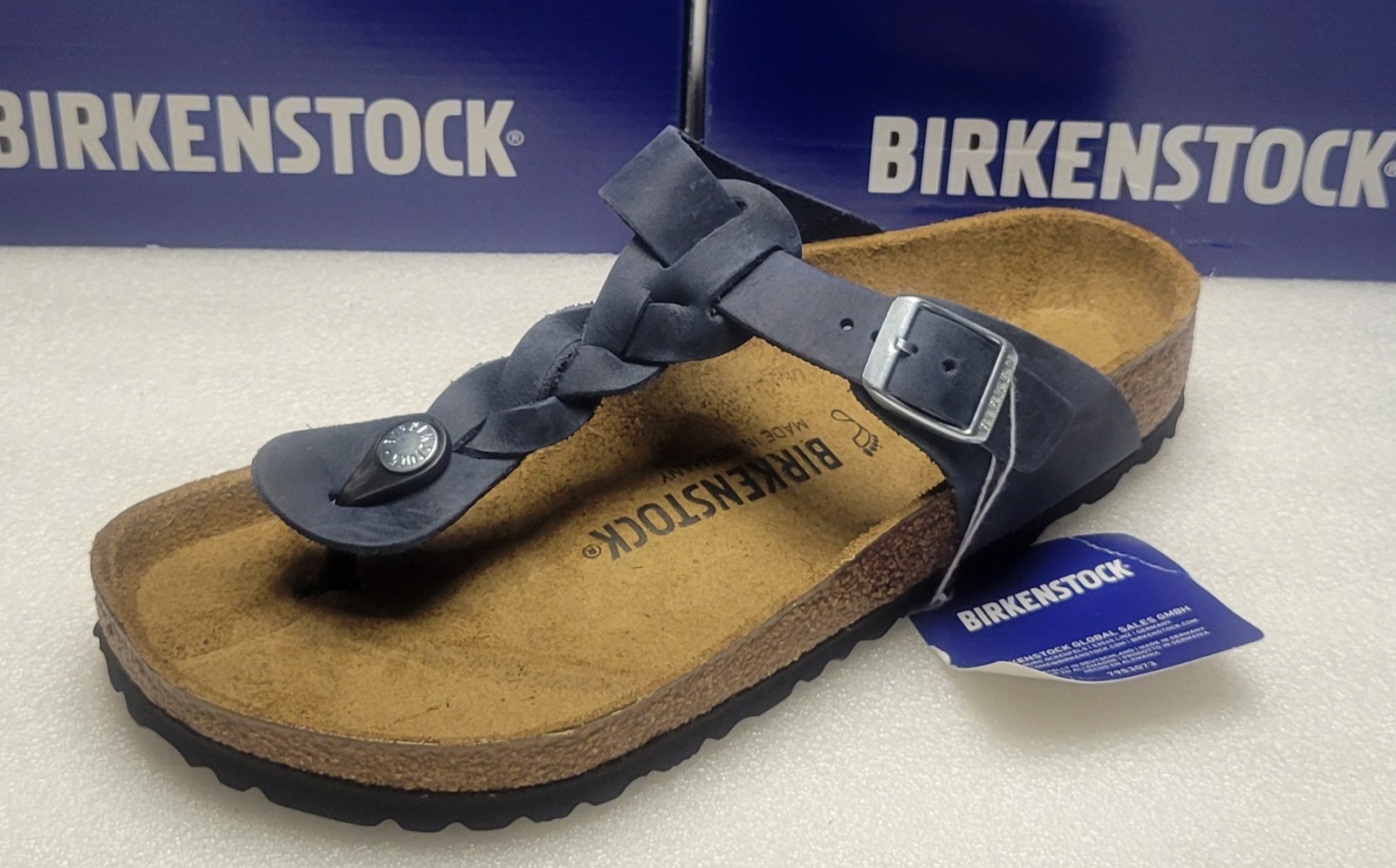 Birkenstock Womens Gizeh Braided Navy 39