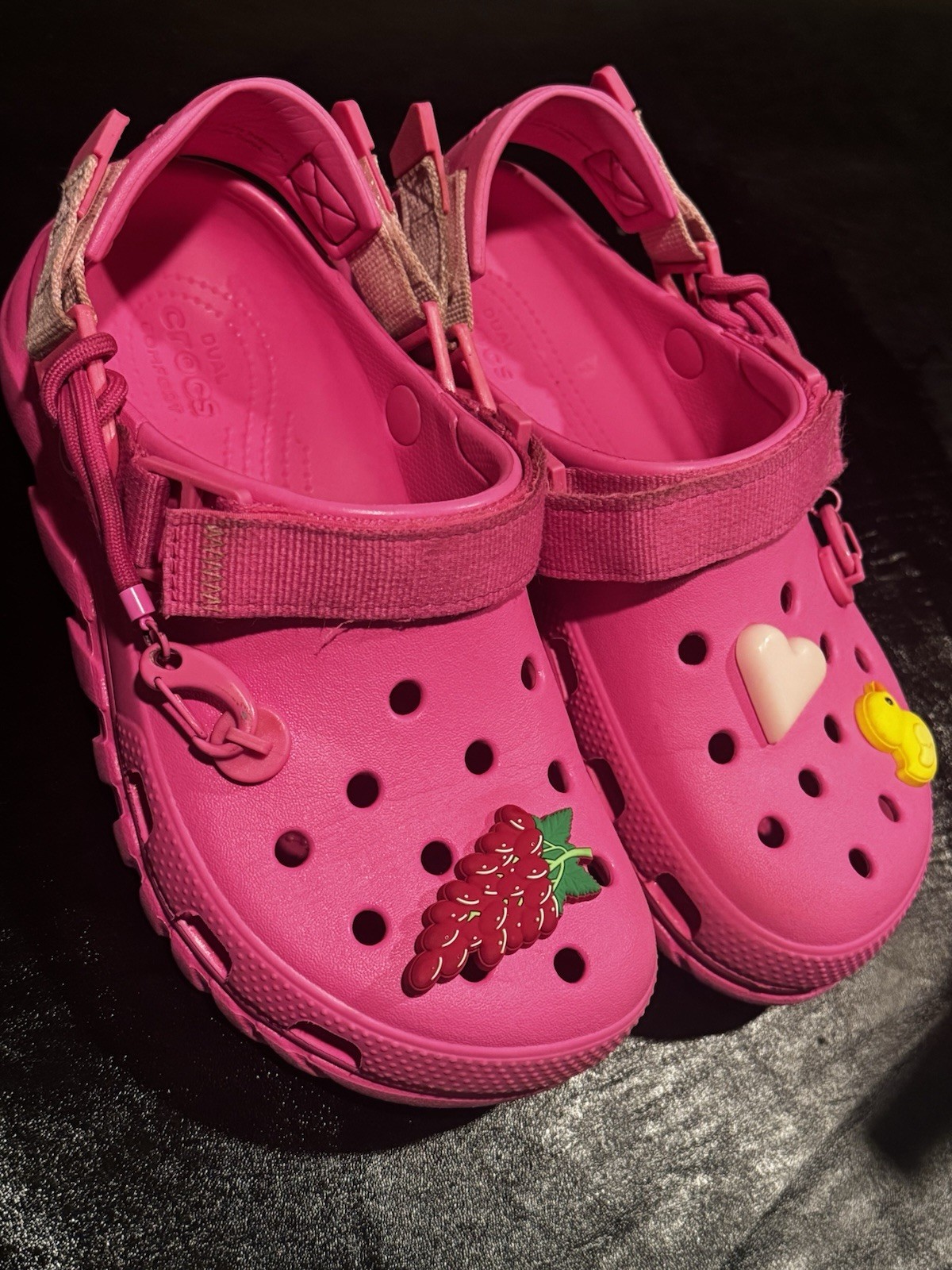 Post Malone x Crocs Duet Max Clog II Pink W8 M6 Limited Edition EUC