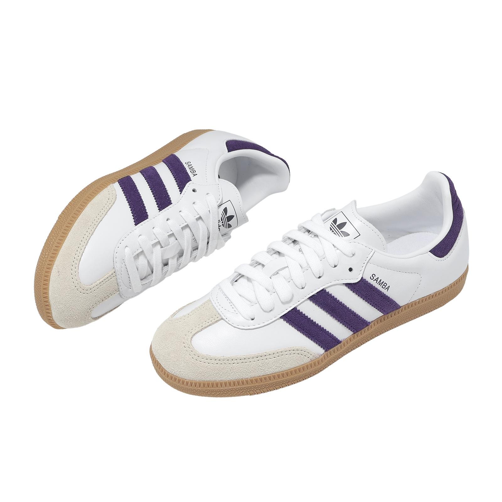 adidas Originals Samba OG W White Aurora Plum Gum Women Casual Shoes JS1392