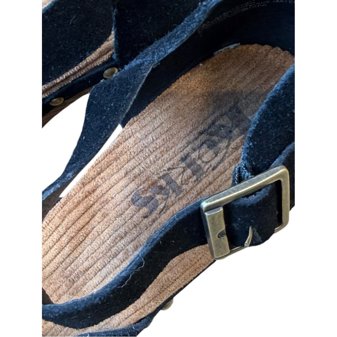 Korks Evah Clog, Black Suede size 7