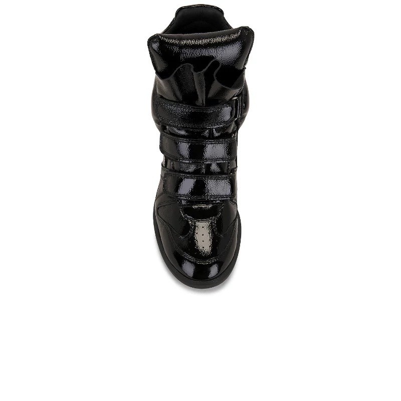 Isabel Marant Inspired High Quality Wedge Sneakers-black/silver