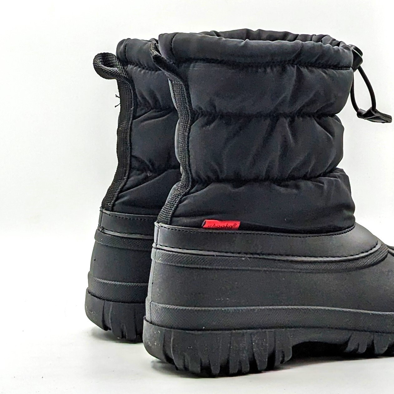 Chooka “Nylon Puffer Snow Boot” Women’s Waterproof Mid Cold Weather (Black) NEW