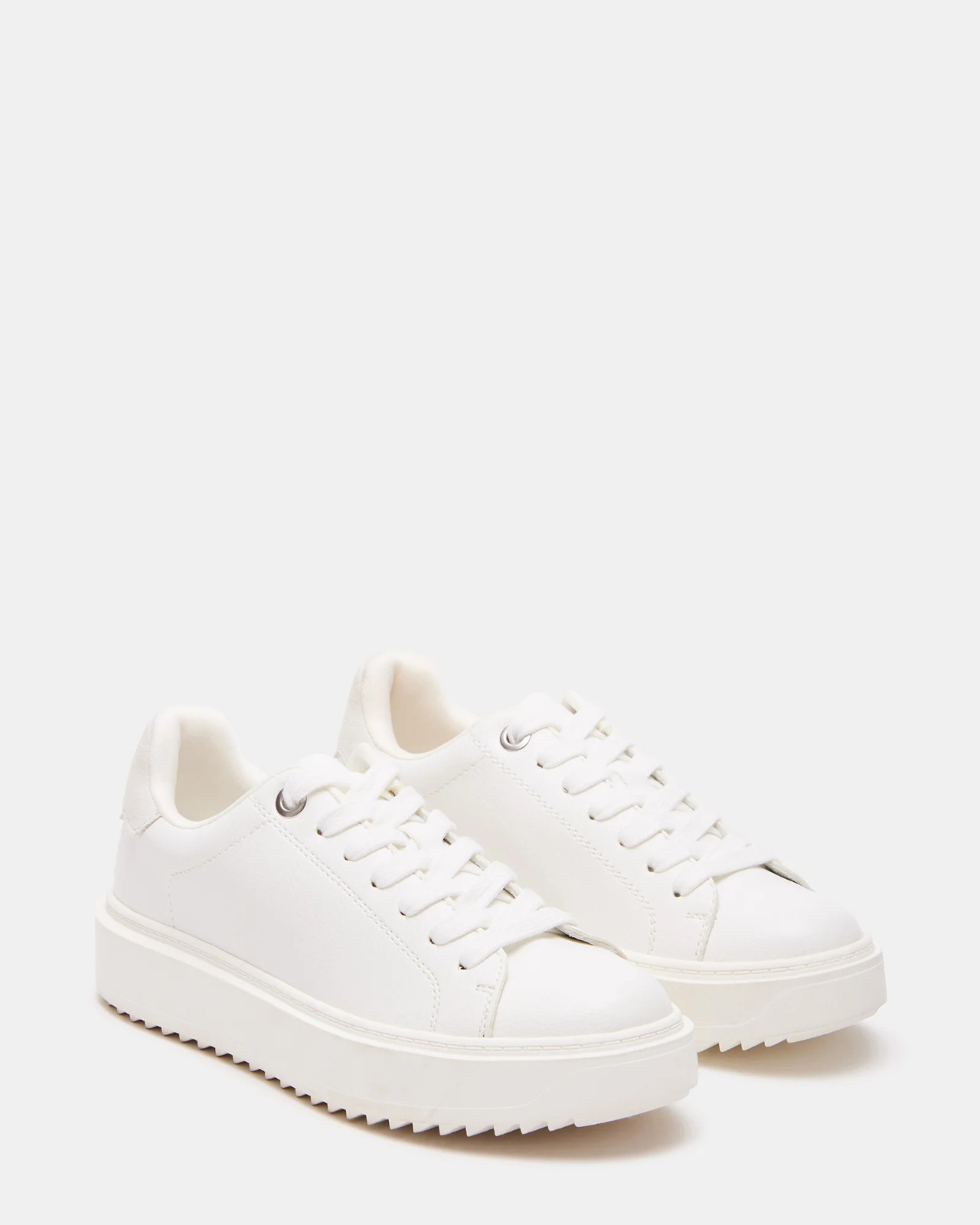 Steve Madden Catcher White Platform Sneakers Women’s 5