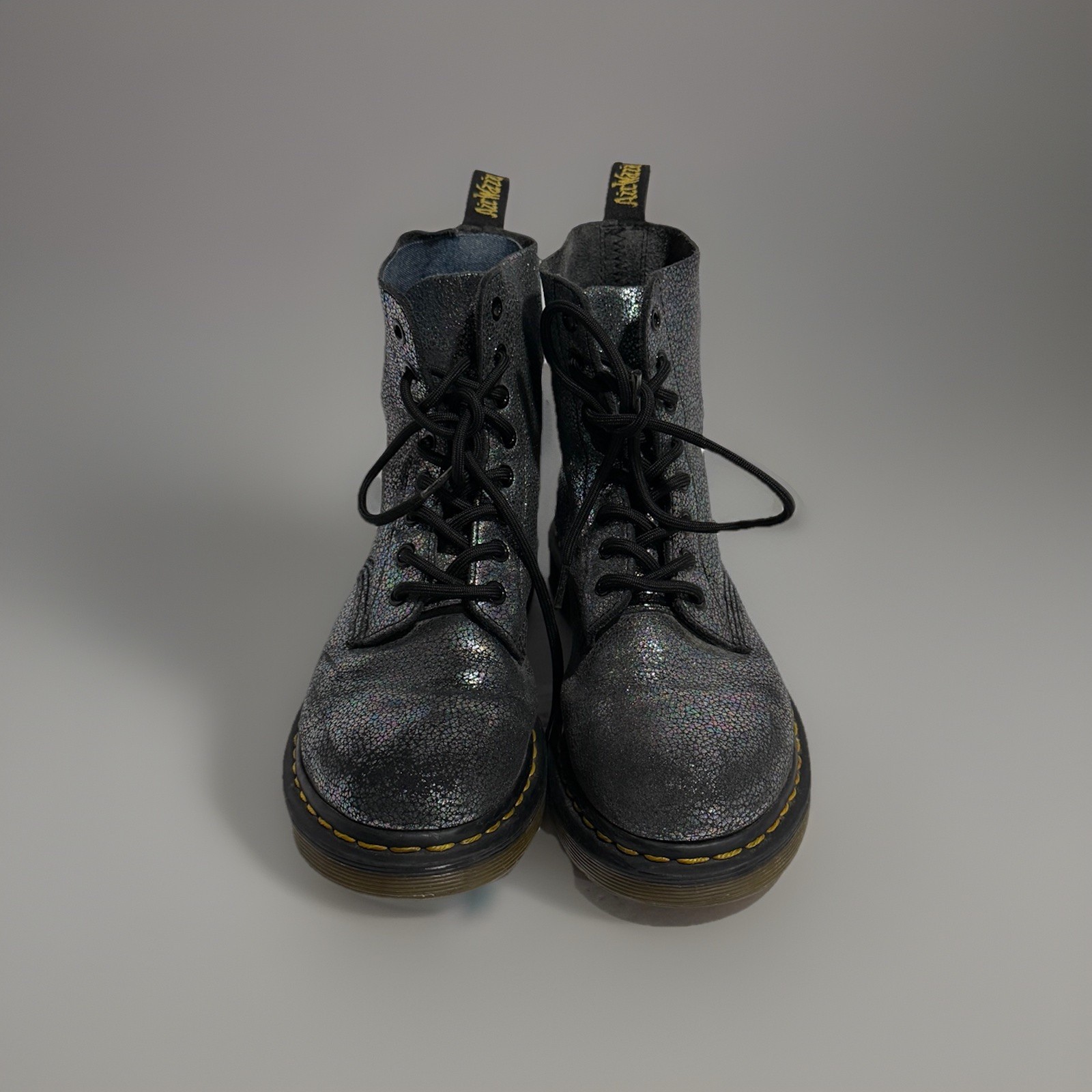 Dr. Martens 1460 Pascal Iridescent Leather Boots Women’s Size 7