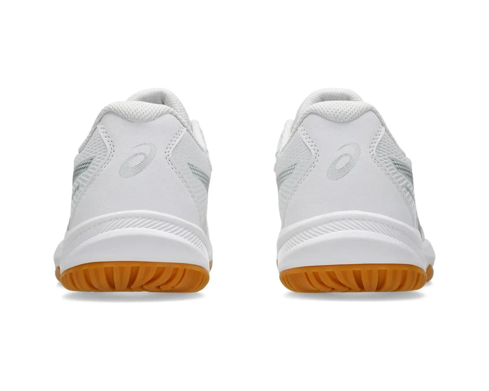 Asics Upcourt 6 White/Silver/Gum Women’s Volleyball Shoes Size 9