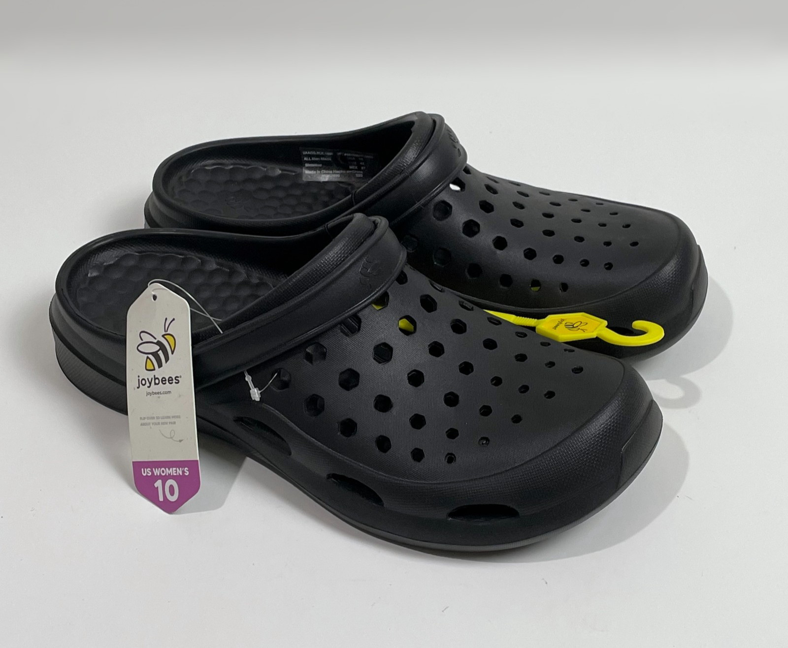 Joybees Active Clog Sandals Men’s 8 Women’s 10 – Black