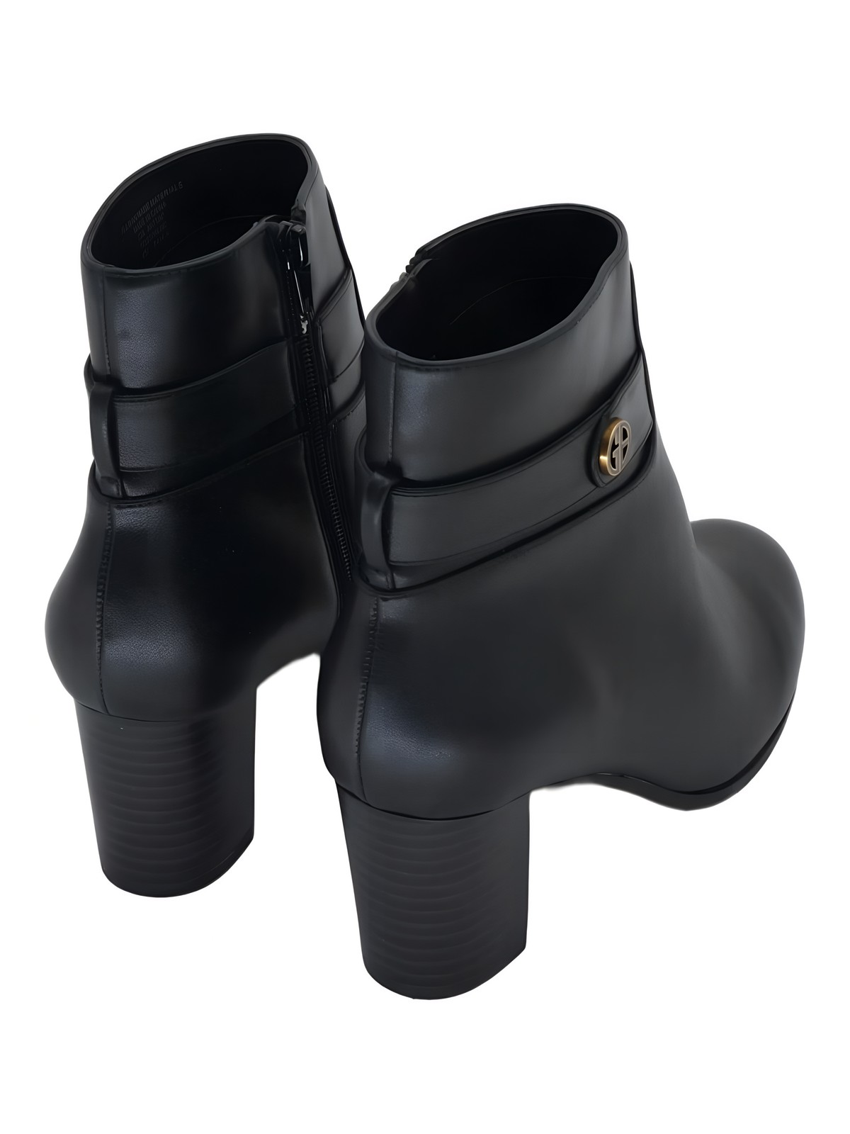 Giani Bernini Artta Round Toe Ankle Bootie 2.75in Heel Black Size 8M