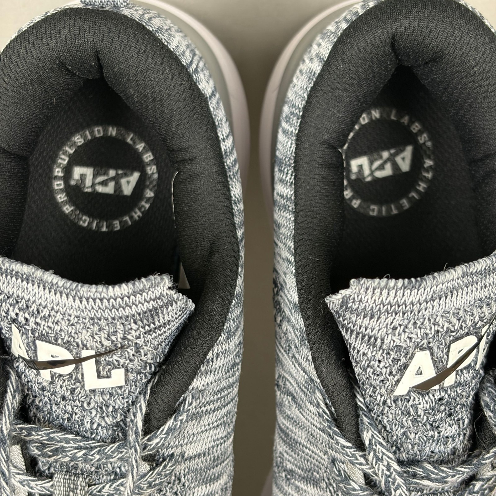 APL Techloom Pro Athletic Running Shoes Womens 10 Gray Heathered Knit Low Top
