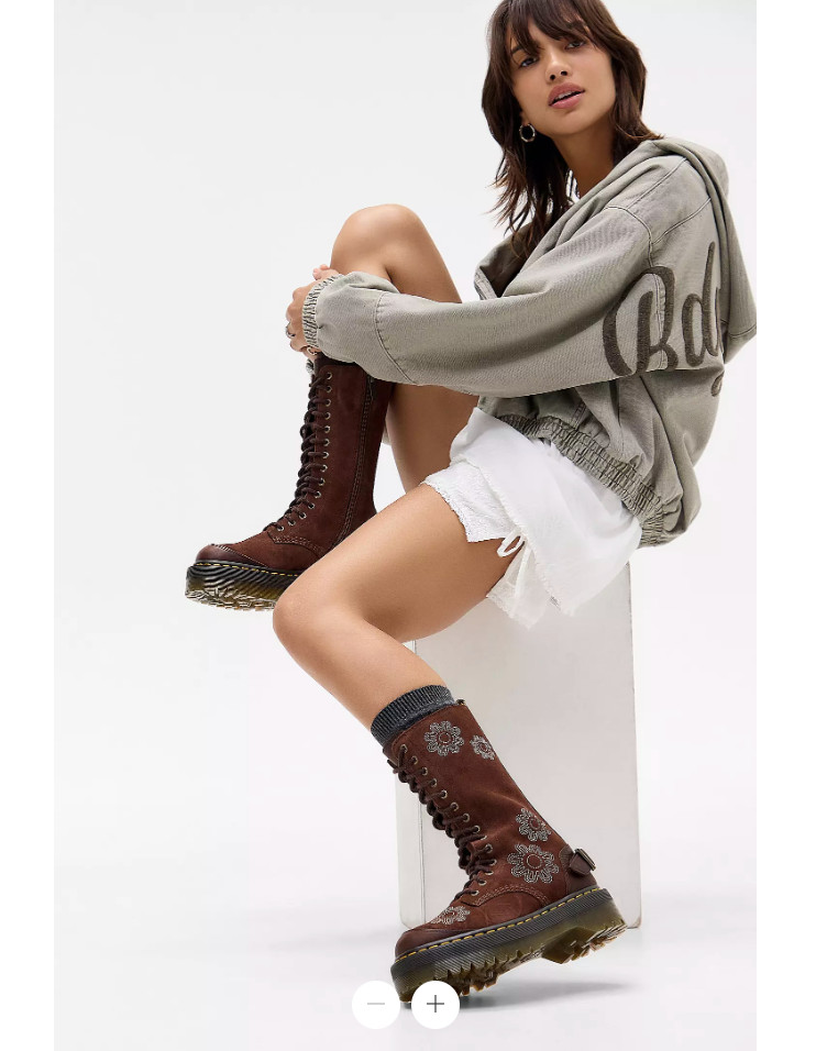 DR. MARTENS 1914 SMOOTH LEATHER TALL BOOTS in Black Nappa MSRP$230 Great Reviews