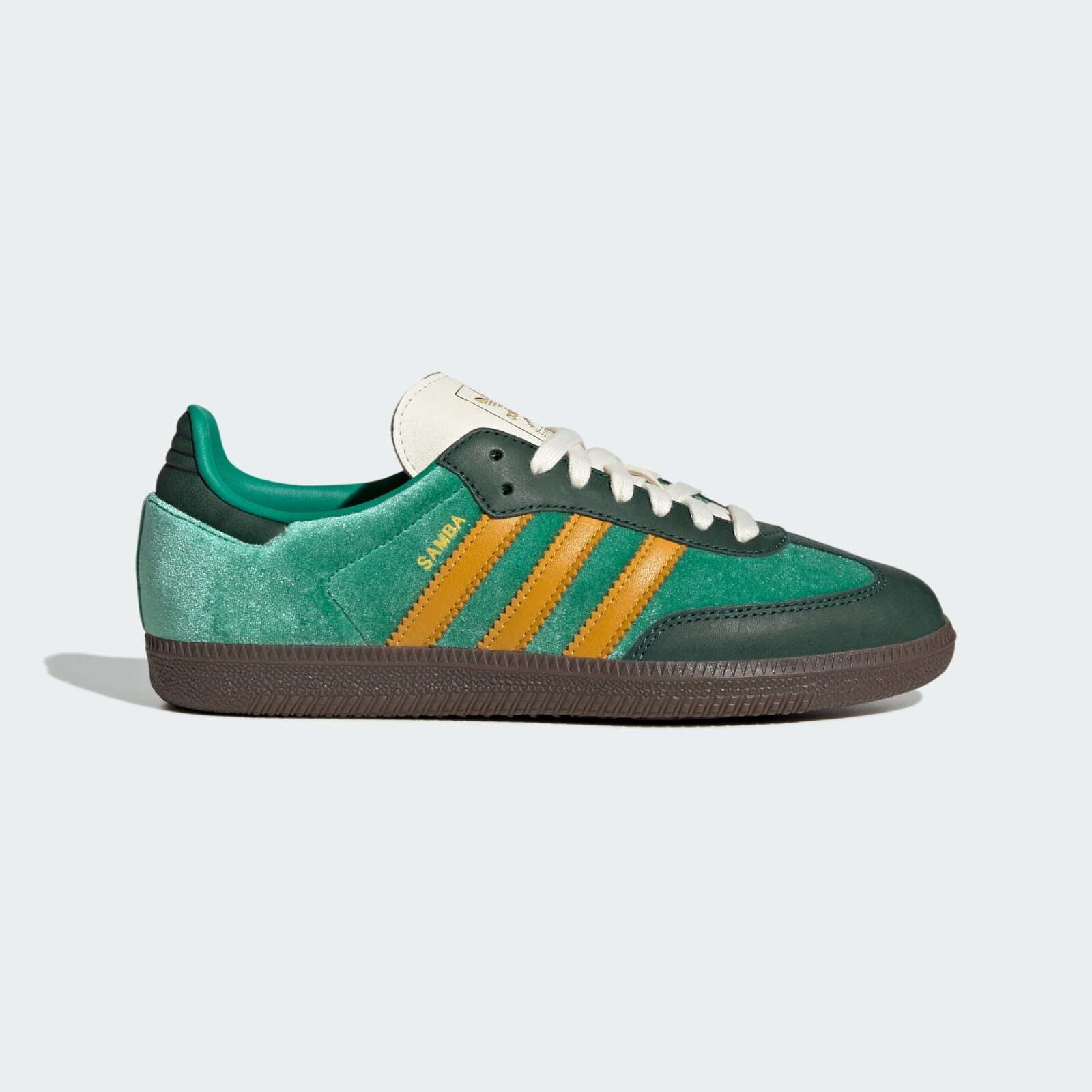 Adidas W Samba OG Original Shoes Court Green/Preloved Yellow JI2681 US 4-12
