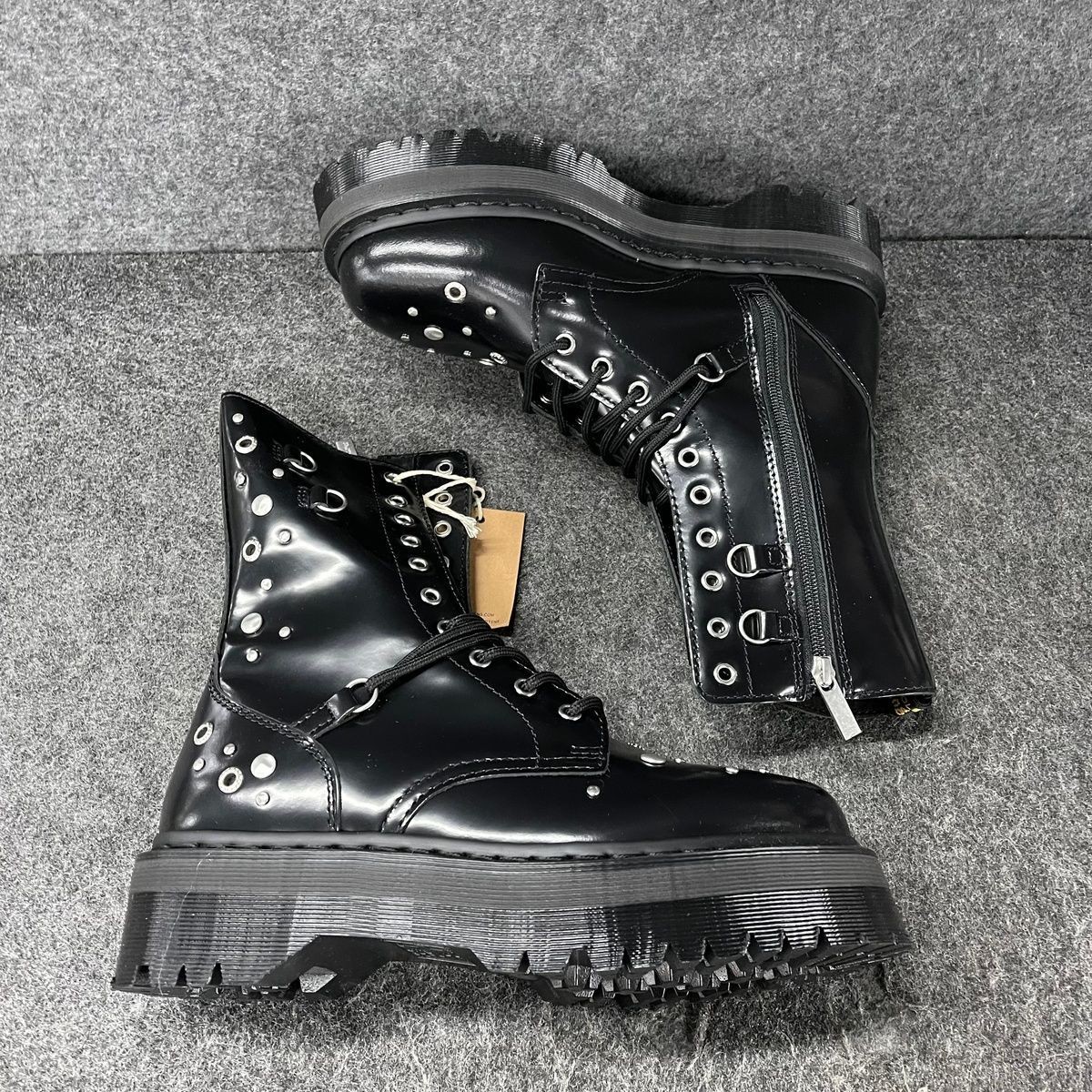 DR.MARTENS Jadon Hi Studded Buttero Platform Boots Unisex Size M9/W10