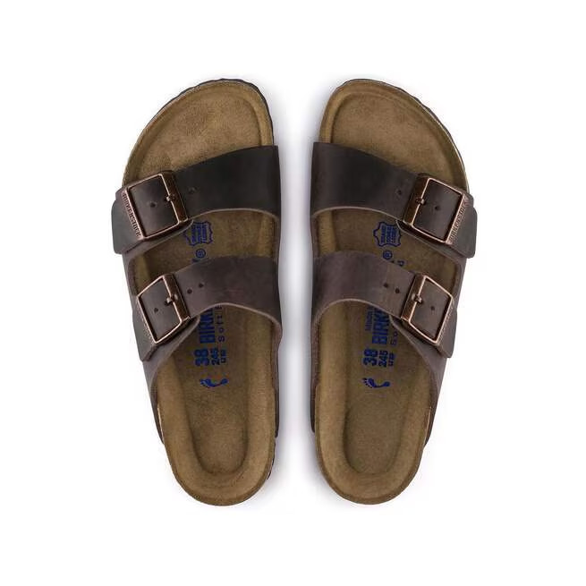 Birkenstock Arizona Habana Oiled Leather Soft Footbed Sandals EU 37-45 Unisex