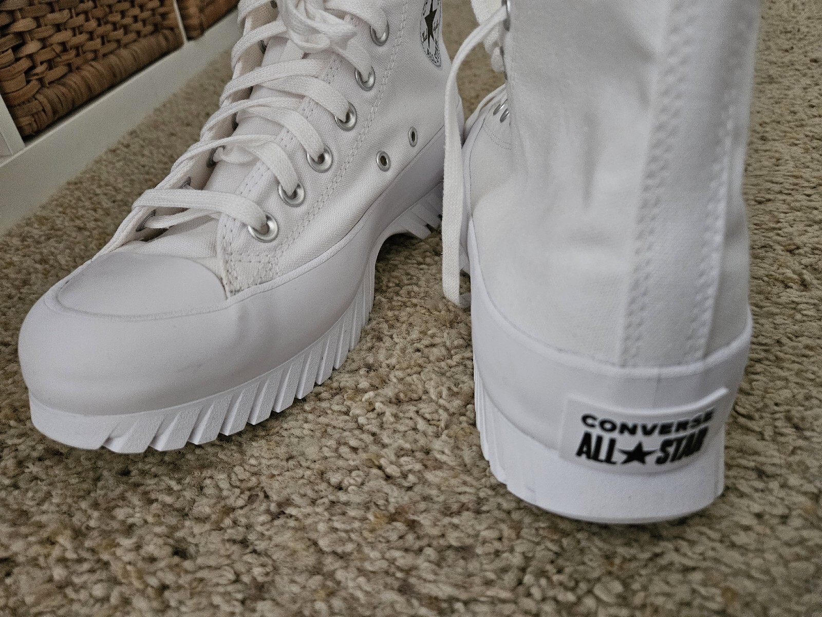 Converse Chuck Taylor All Star Shoe High Top Sz 9.5 More Size Info In Pix