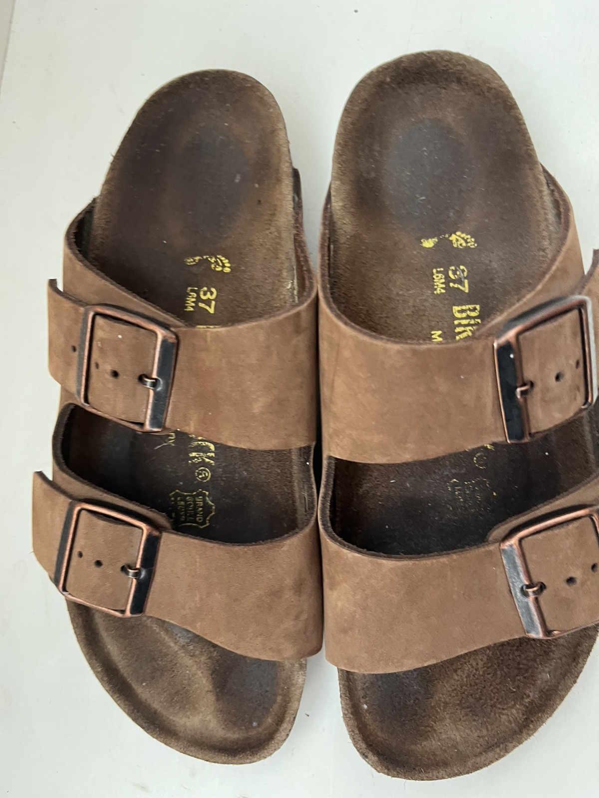 Birkenstock Arizona Nubuck Leather Mocha Brown EU 37 US W6