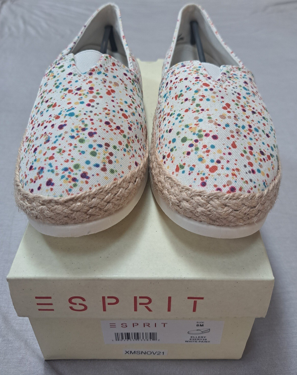 Esprit Ellery Womens Size 8M Medium Shoes Canvas Slip-on Espadrilles