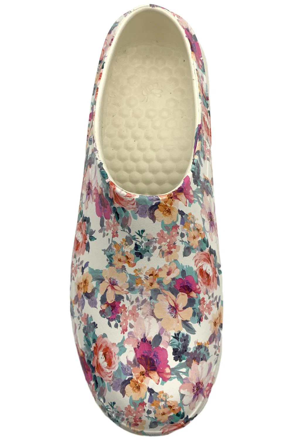Joybees Women’s Grove Garden Clog White Floral