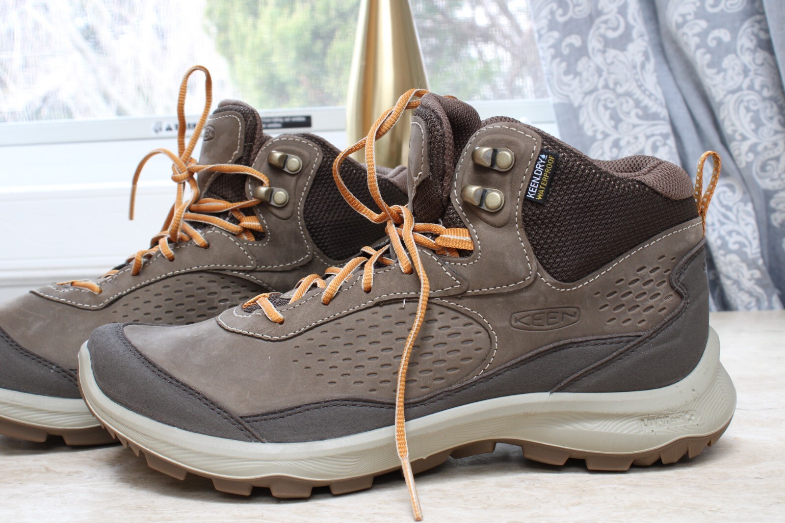 KEEN – Waterproof Lace-Up Trail Boots – Terradora Explorer Mid – canteen – 9.5