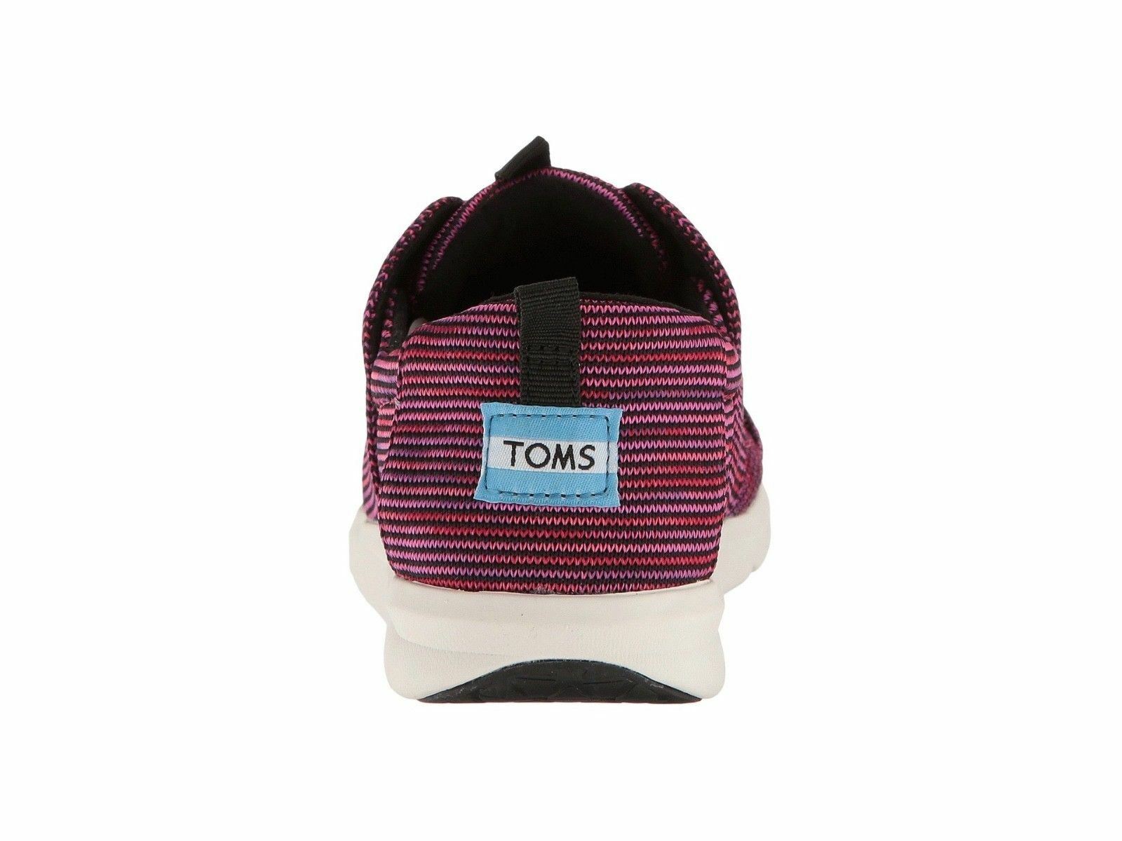 Size 7 – TOMS Women’s Del Rey Knit Fashion Sneaker Black Plum Multi Knit $80