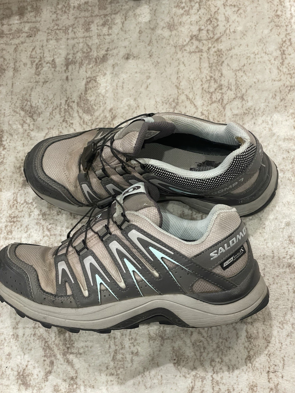 Salomon XA Comp 7 ClimaShield Waterproof Quicklace Trail Shoes US 7 Women’s