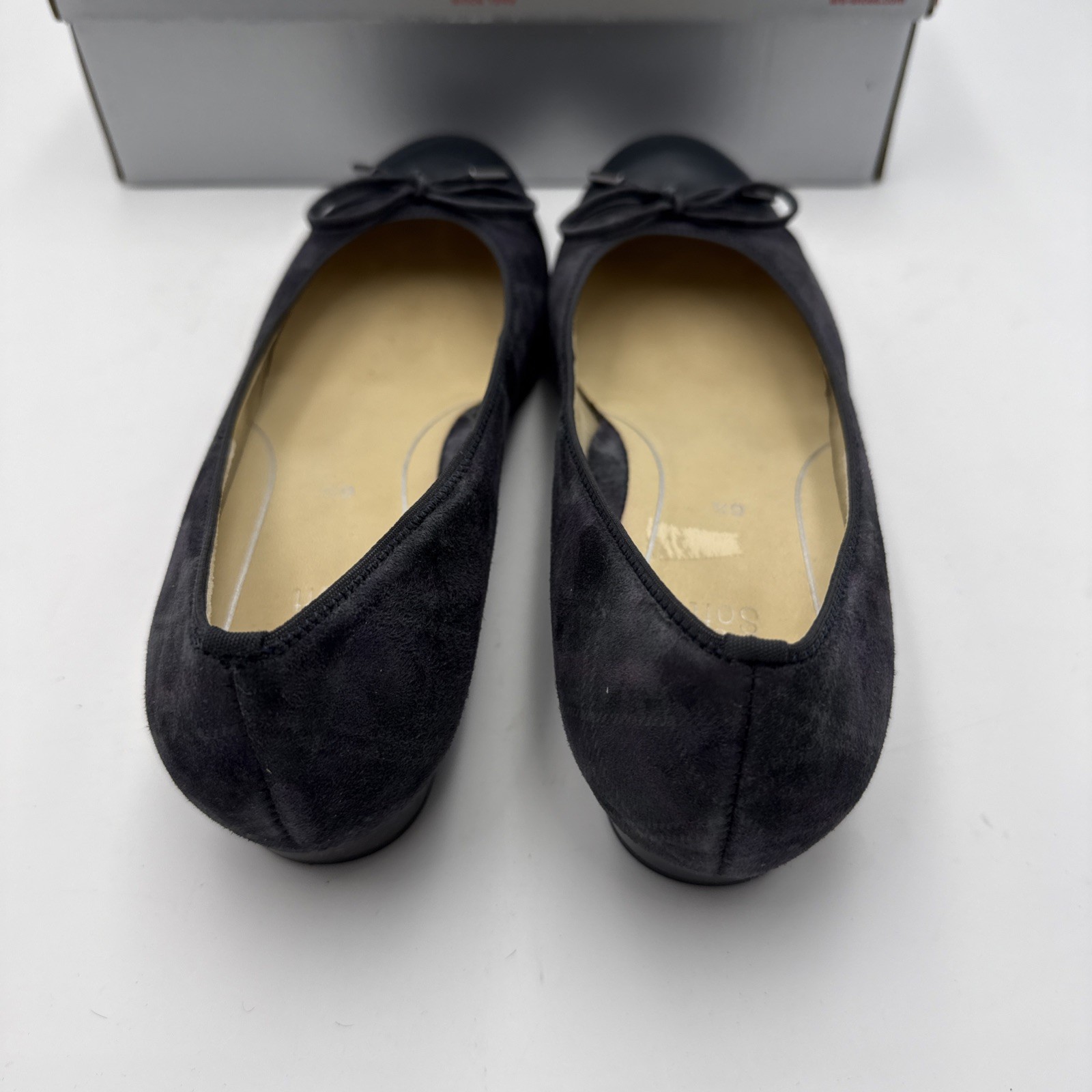 ARA Bari Women’s Navy Suede/Nappa Ballet Flats US size 9 EU Ara Size 6.5