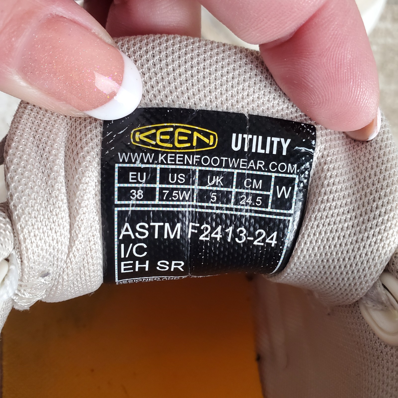 KEEN Utility Vista Energy Womens Shoe Sz 7.5 W Birch Brown Sugar Lace Up Sneaker