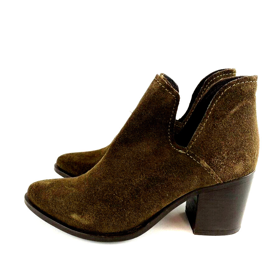 Steve Madden Womens Size 8.5 Prezzie Boots Brown 100% Leather Suede Boho