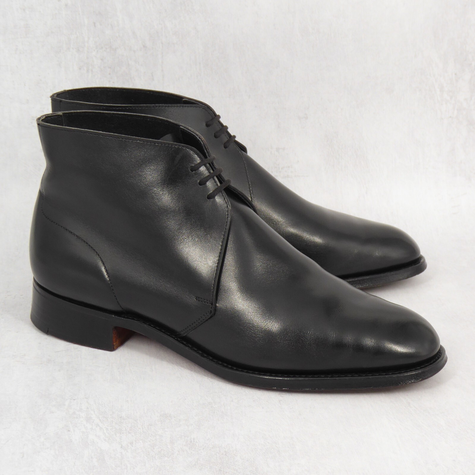 Size 85 C – Crockett & Jones Badminton Black Calf Womens Chukka Boots Shoes UK 7