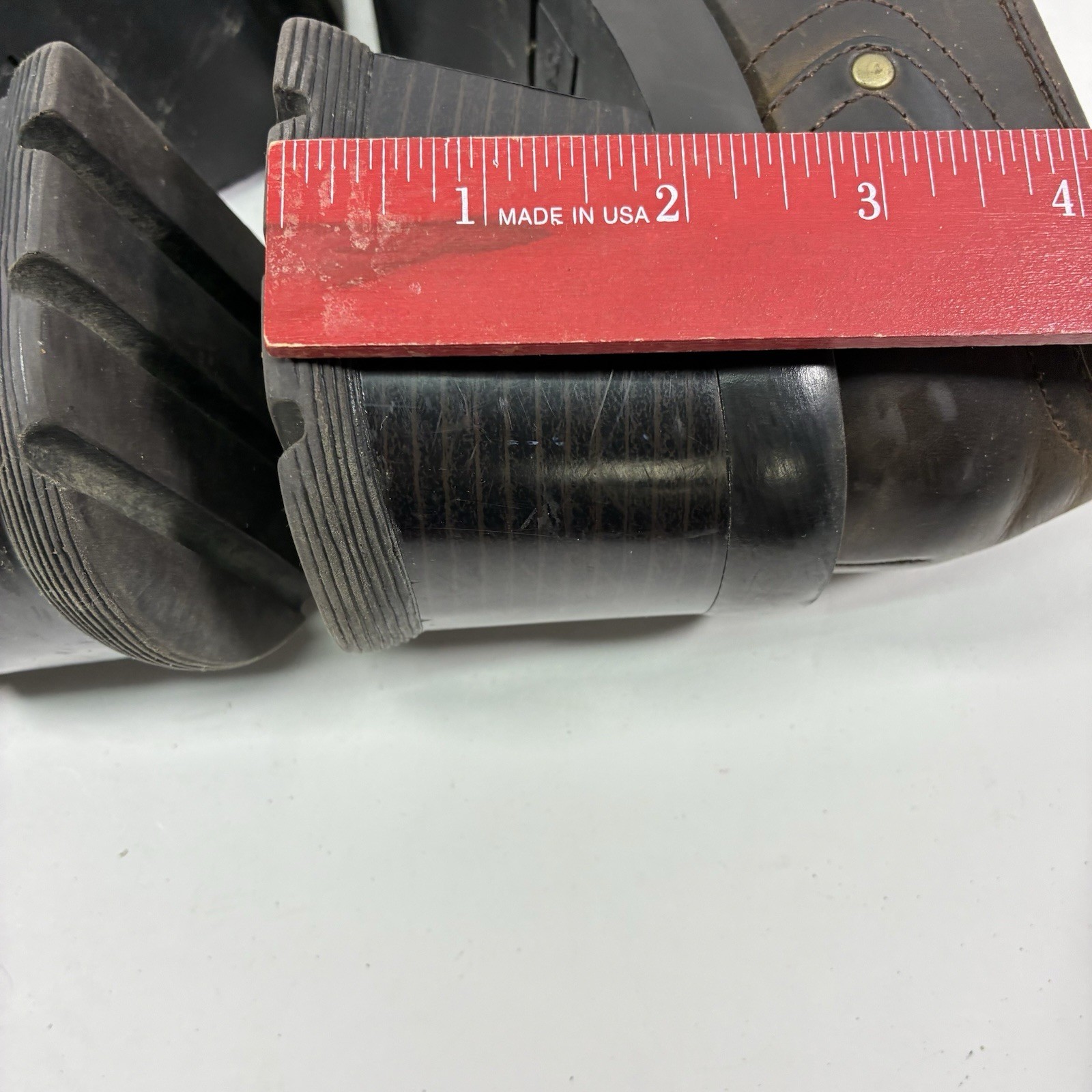 Vintage Candies Chunky Leather Platform Heel Brown Y2K 90s Bratz Punk Goth 7.5 8