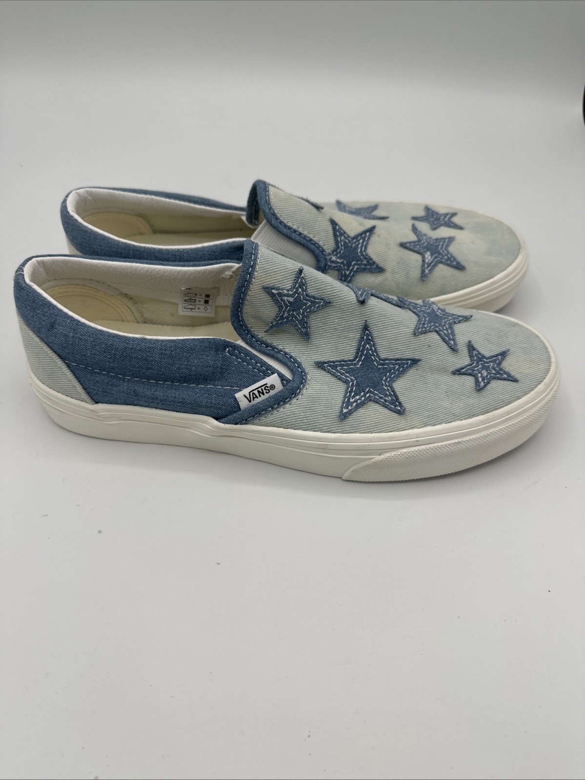 VANS Women’s FU Classic Slip-On Sneakers Starry Night Blue Denim 8 M