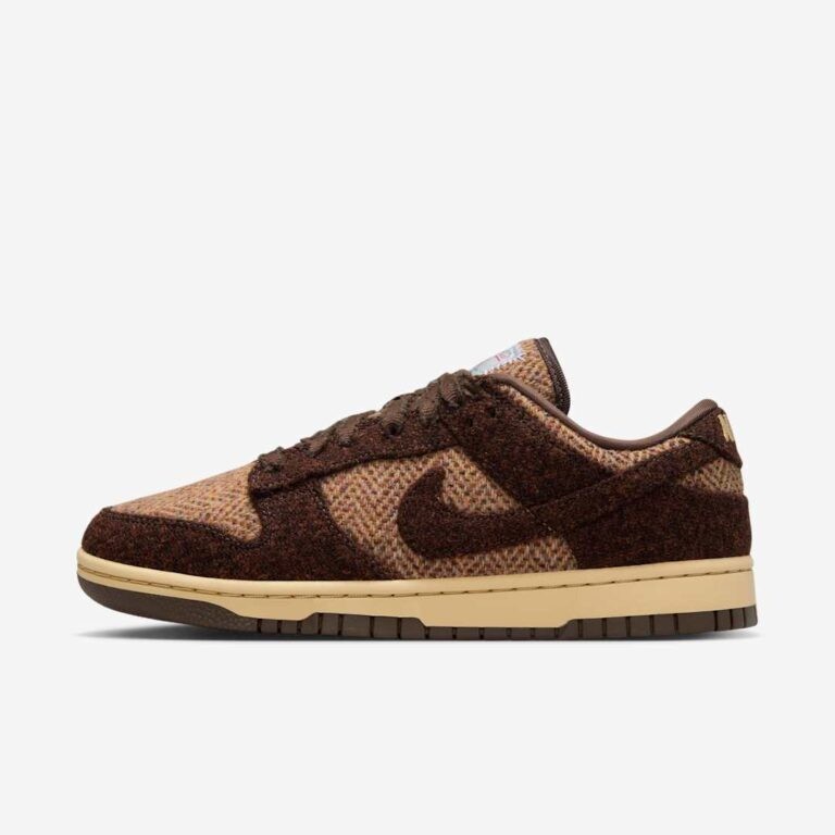 Nike Dunk Low Harris Tweed Sesame IO0052-200 Size 12W + $20 Discount!
