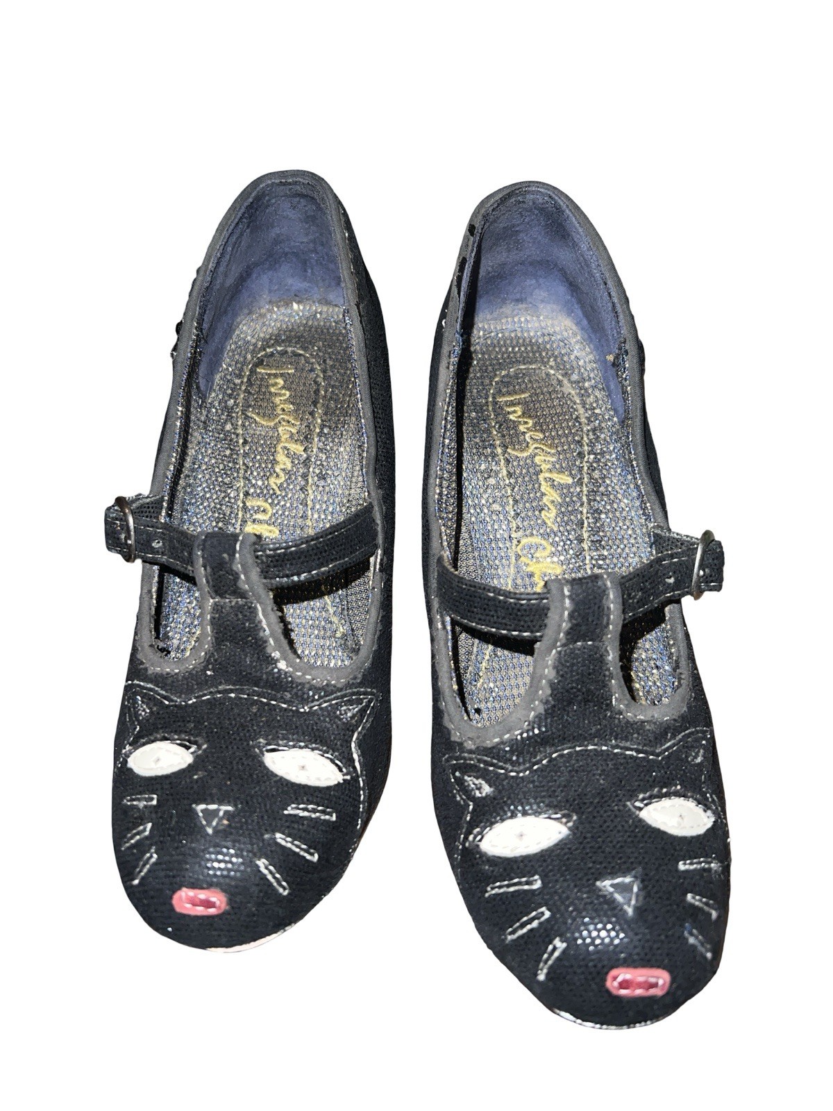 Irregular Choice Black Cat Heels Cheese On Toast Model Size 8.5” +Read