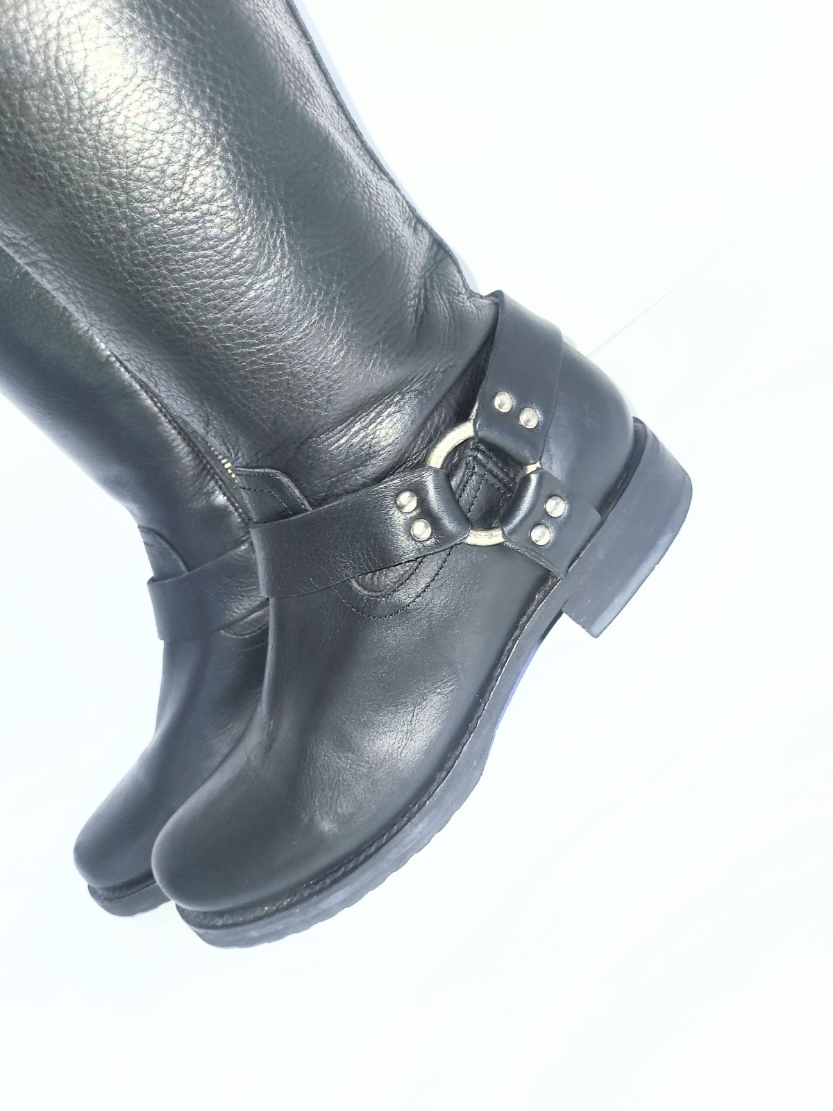 Frye Veronica Rare 2 Way Over The Knee Harness Moto Biker Riding Boots 7.5 B