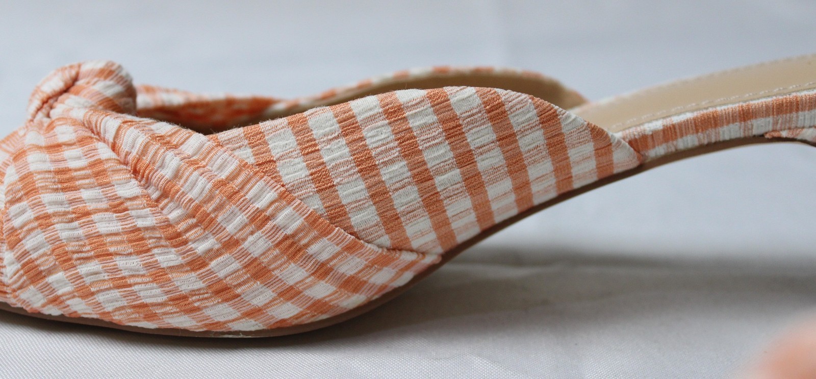 Just Fab Women’s Freya Heeled Mule Pumps AC2 Peach Bud Size US:10 EU:41 UK:8