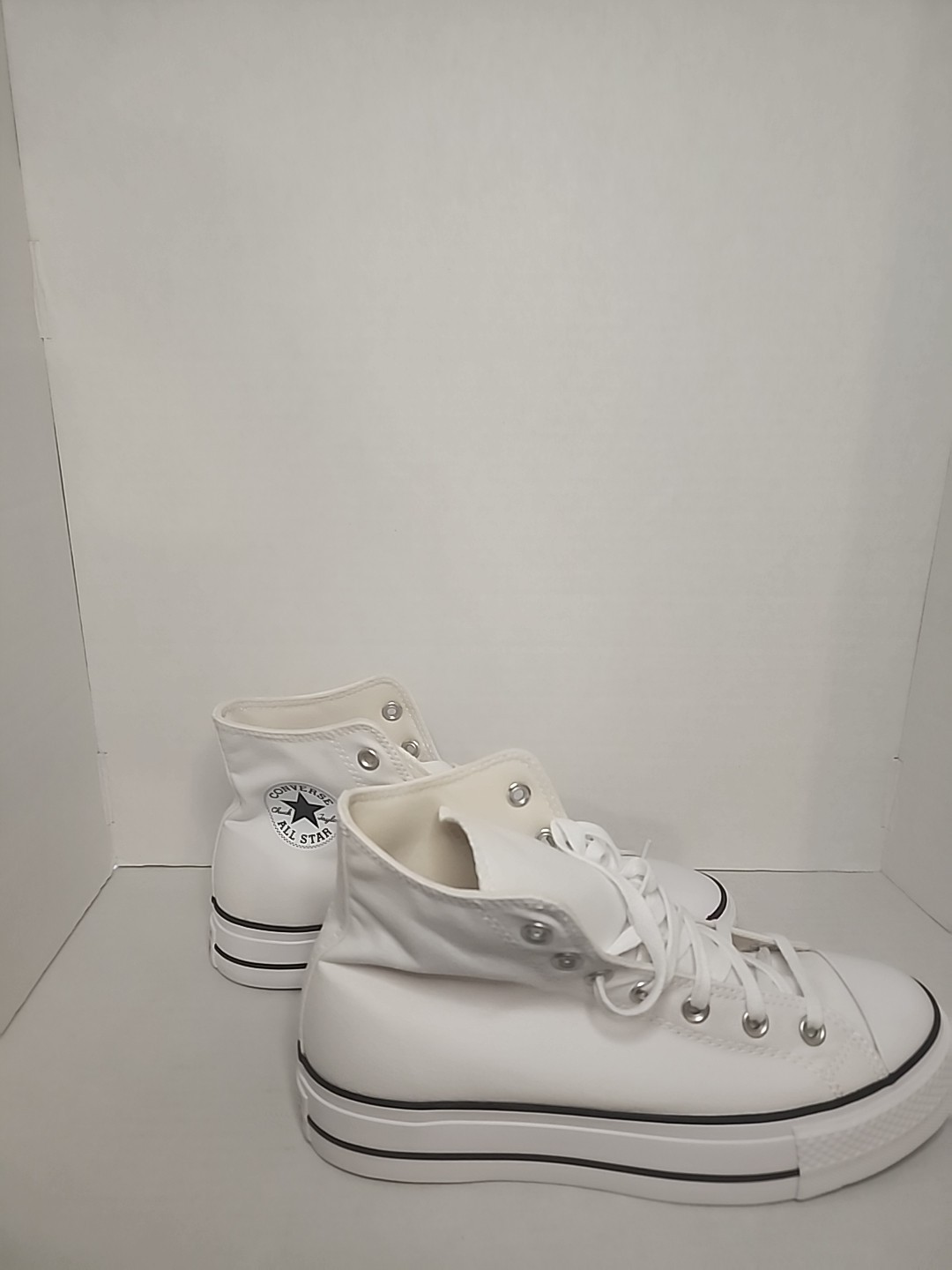Converse Chuck Taylor All Star Lift Platform High Top White/Black Womens 9.5