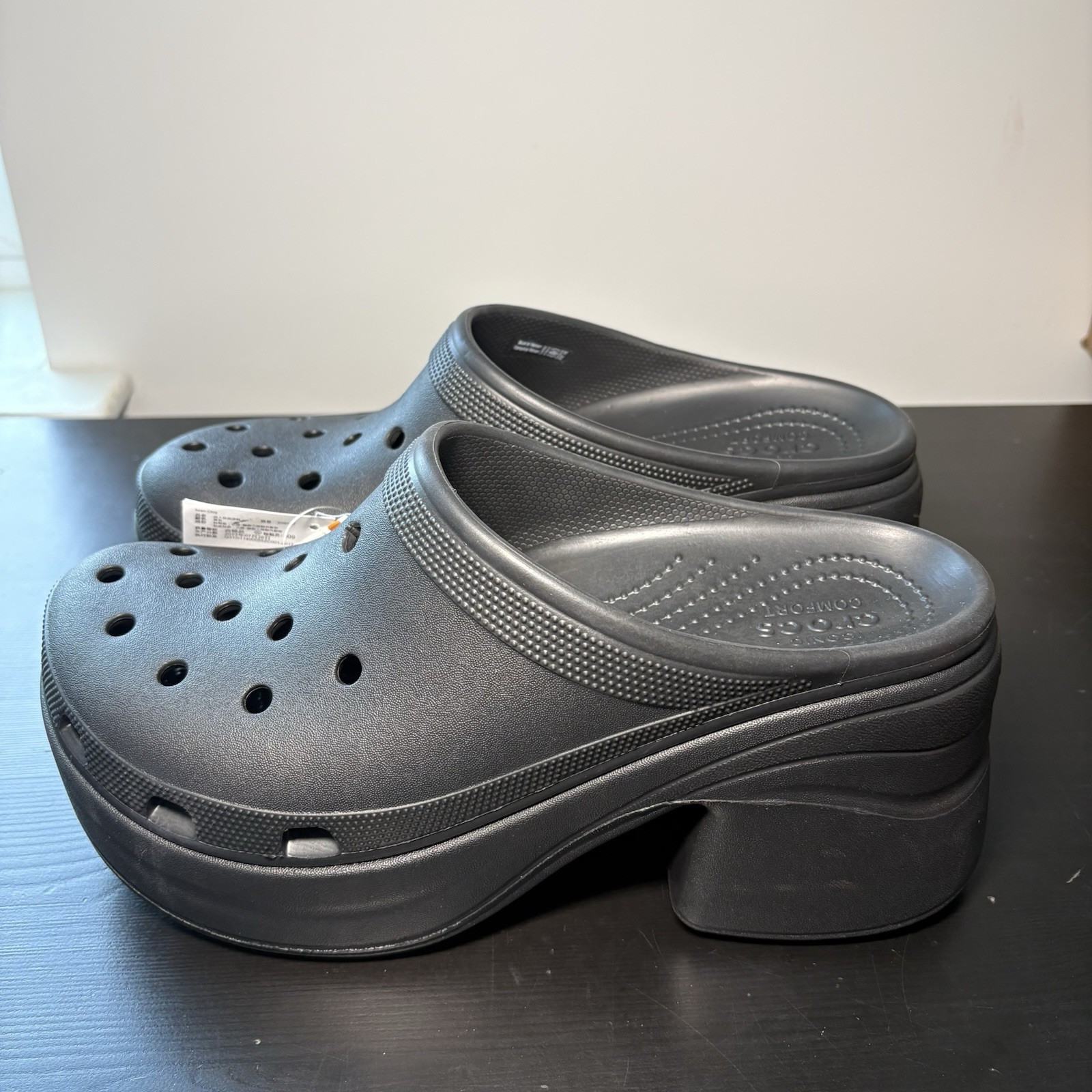 Crocs Siren Platform Clogs W12 M10Black VIRAL SOLD OUT