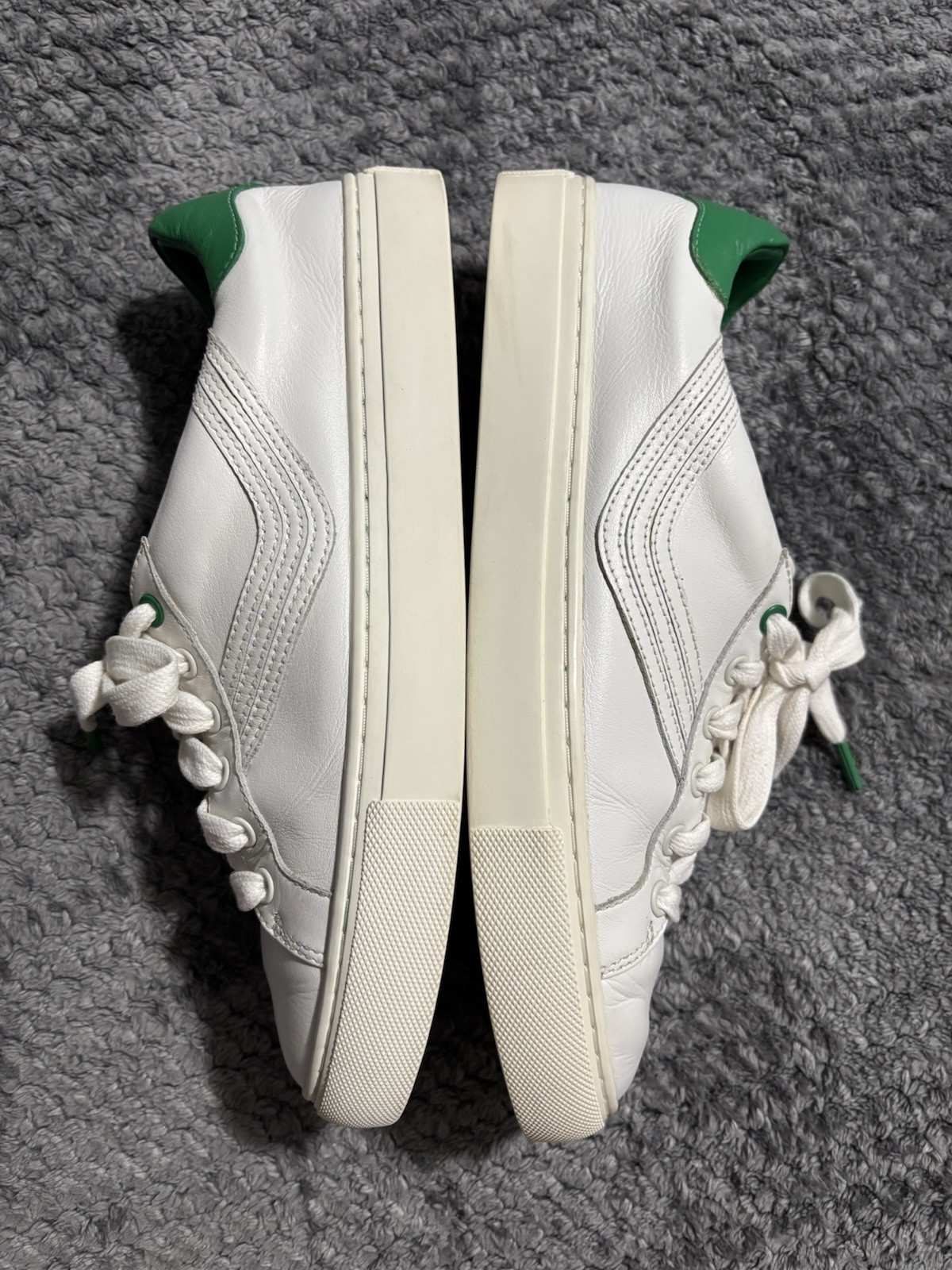 Tory Burch Women’s Sport Chevron Sock Sneakers, Size 7.5 Leather, Forest Green