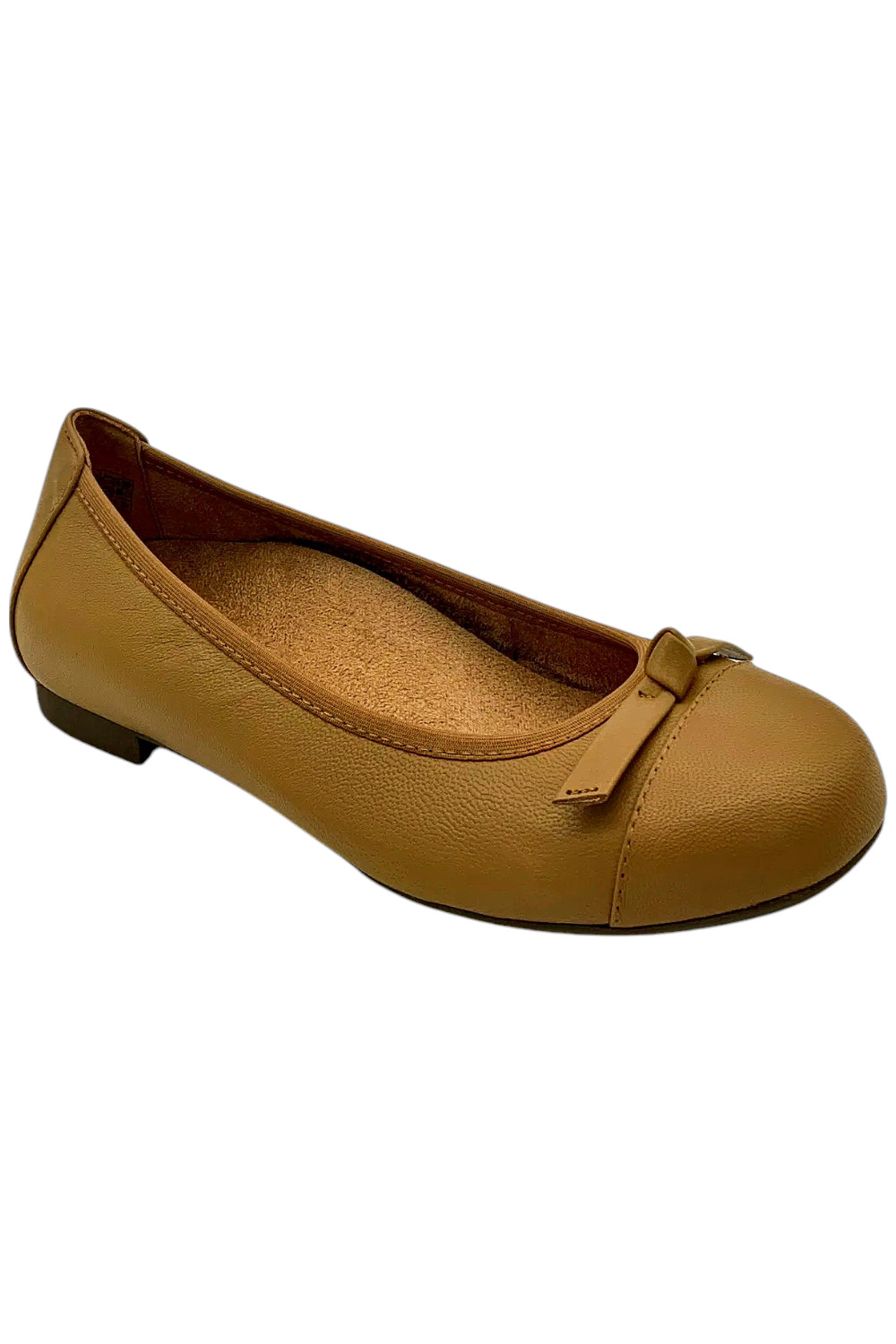 Vionic Women’s Amorie Flats Smooth Camel Leather