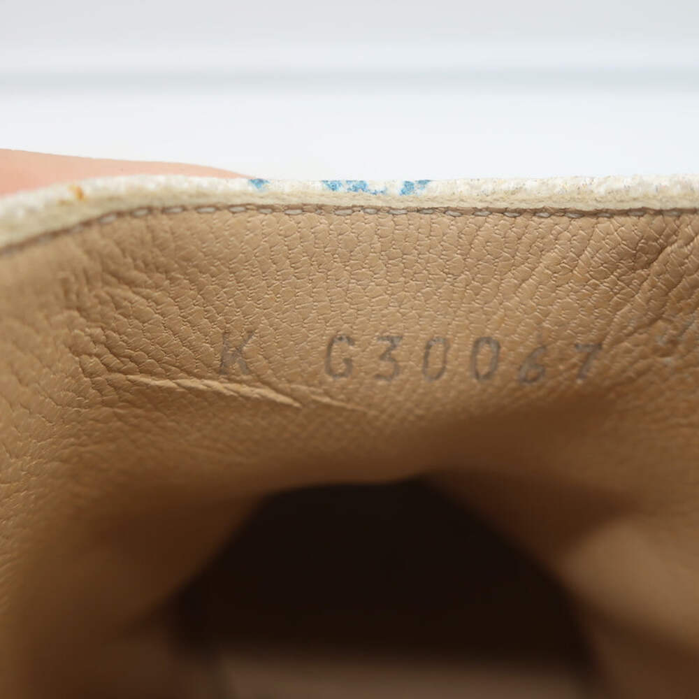 Chanel Graffiti Chelsea Boots Cream Canvas Size 38.5 Flat Ankle Boots