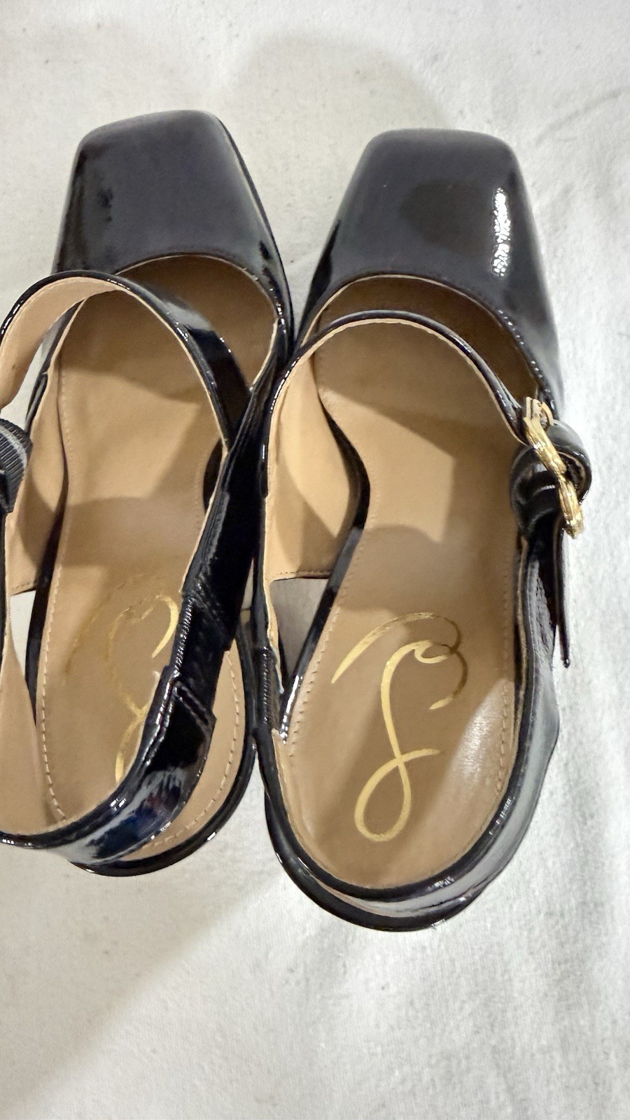 Sam Edelman Womens Size 7.5 Jildie Black Pumps Mary Jane Heels