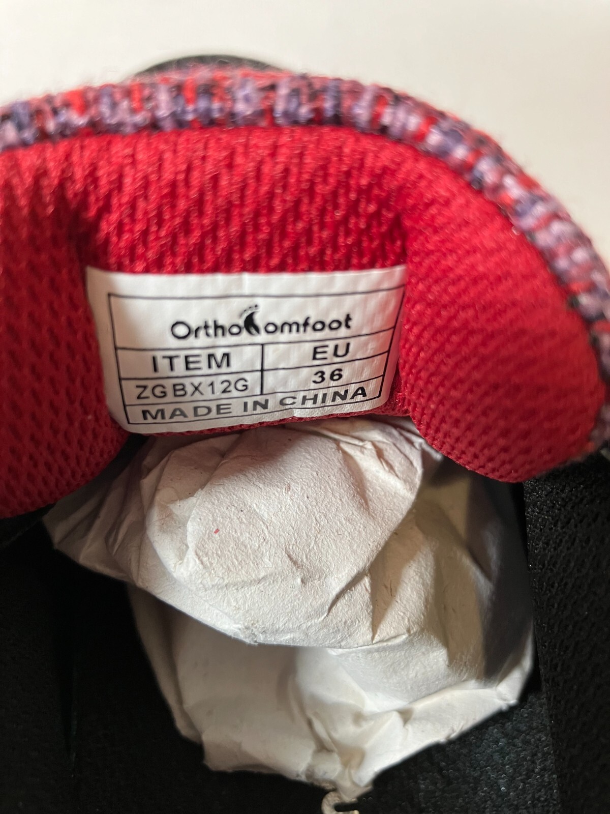 Ortho Comfoot Womens Platform Sneakers Size 6 Black Red Tweed Plaid Preppy NWT