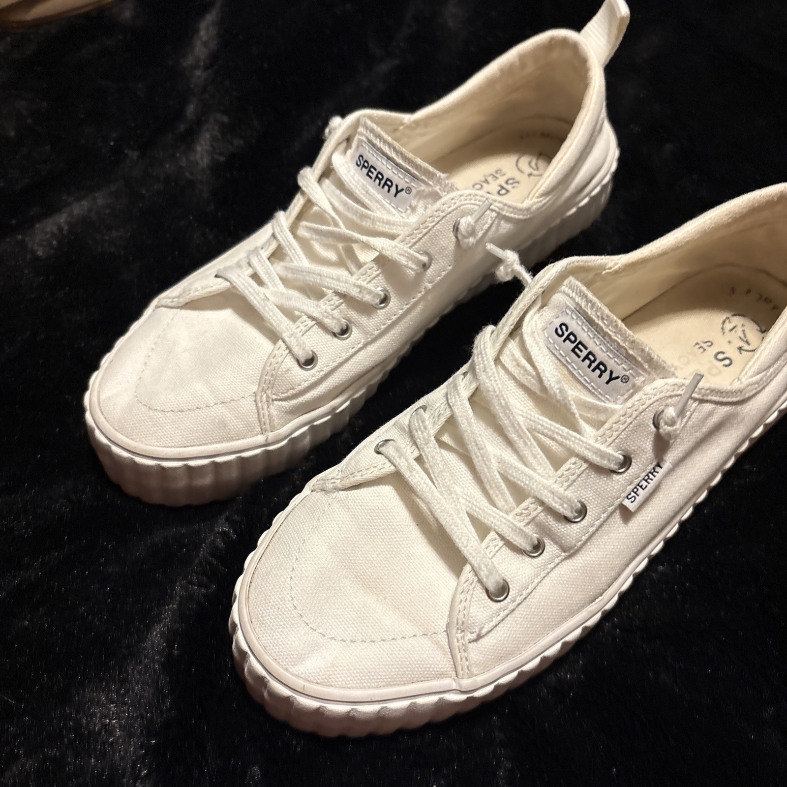 Sperry Seacycled Pier Wave White Size 8.5 Womens, Memory Foam Insole