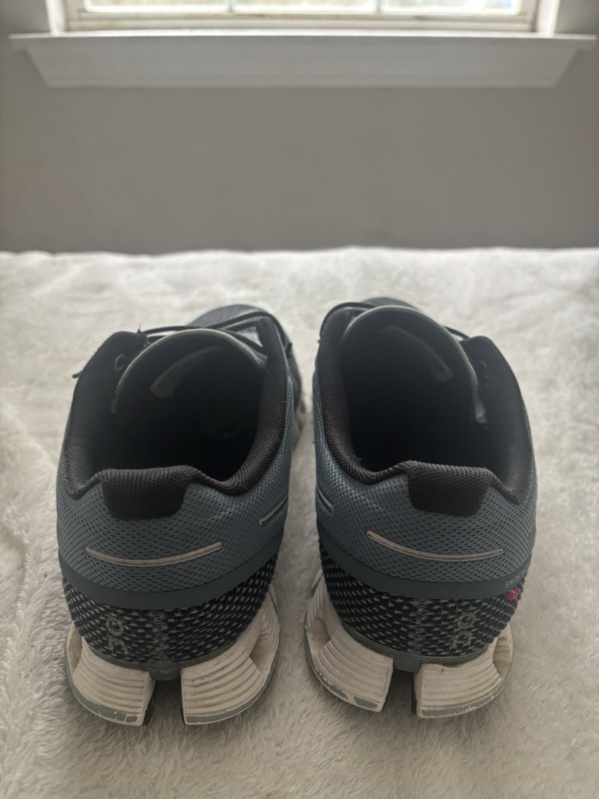 On Cloud Womens Blue Solid Lace-Up Low Top Athletic Sneaker Rubber Outsole Size9