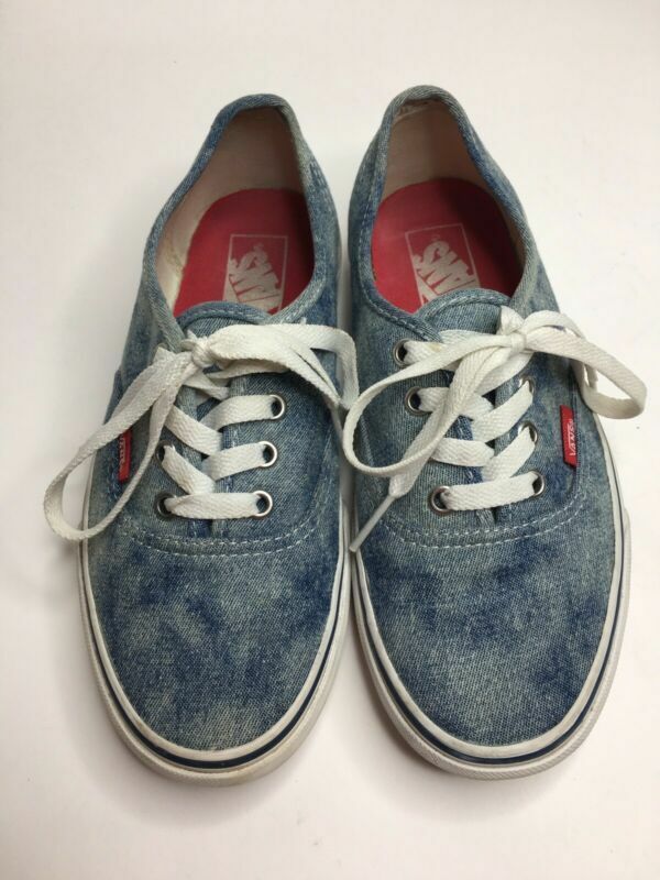 Vans Acid Washed Denim Shoes •Men 5 Women 6.5 *EUC