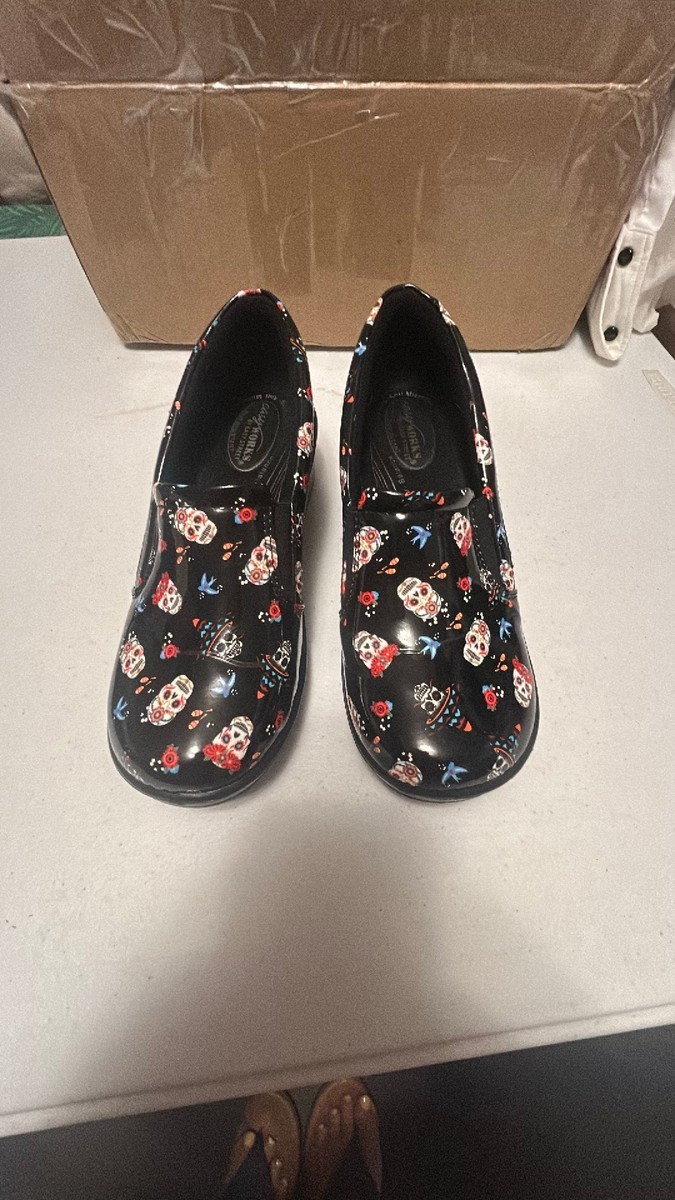 Easy Works by Easy Street Lyndee Sugar Skull Clogs