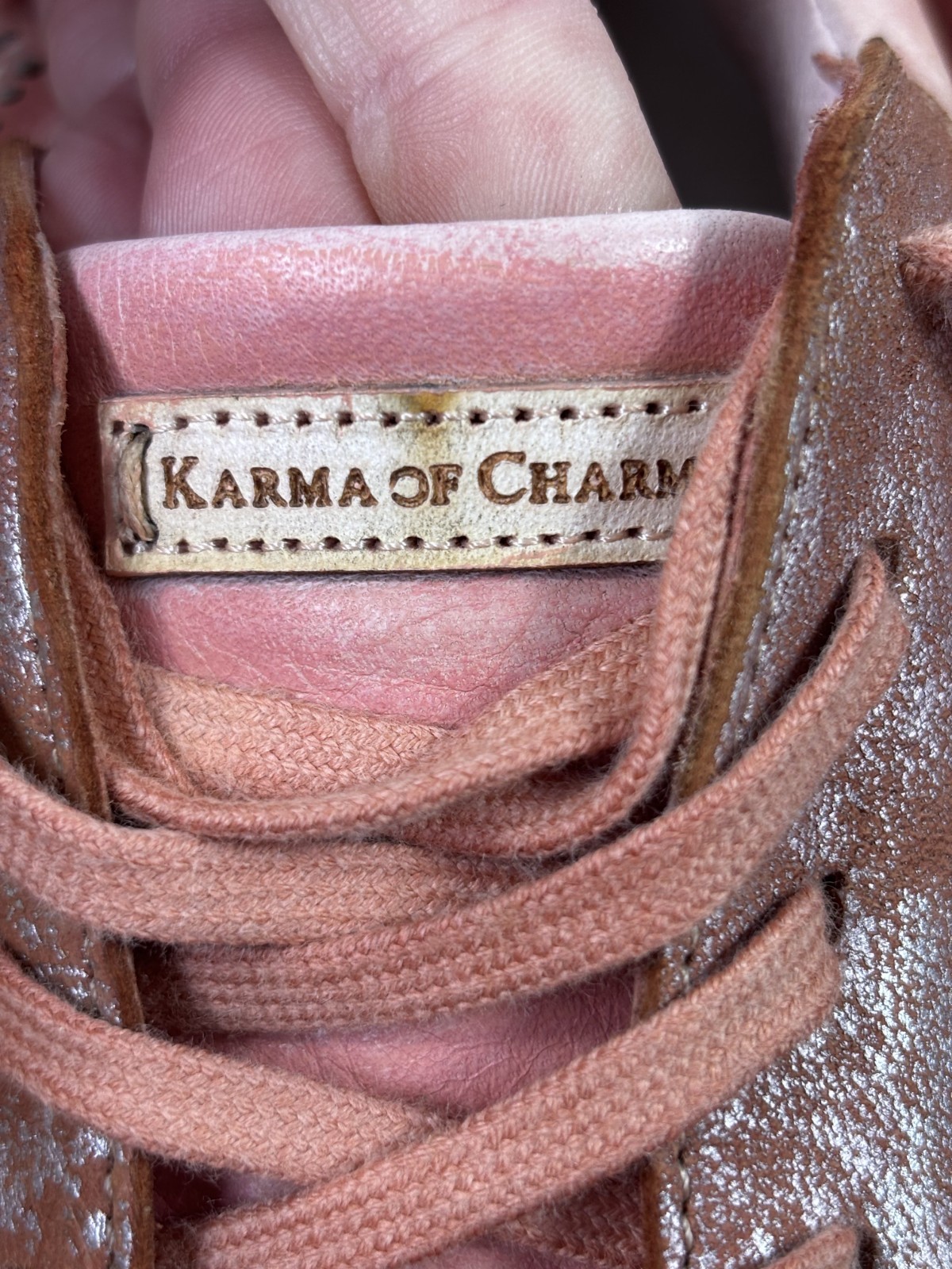 Karma of Charme Naif Sneakers Women’s 41 Hand Painted Leather Boho Artisan Italy