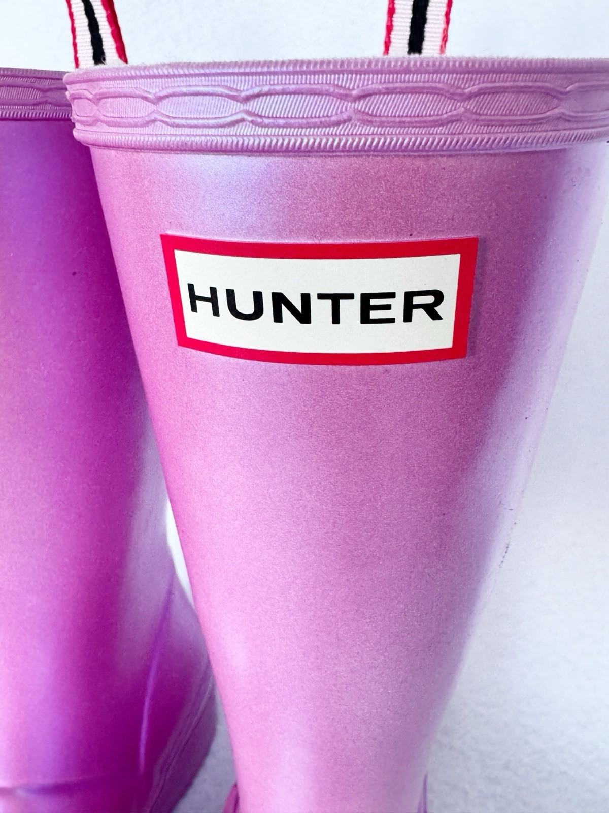 NEW Hunter Women’s Original Tall Play Top-Violet Pull Tab Rain Boots WFT2007NEB